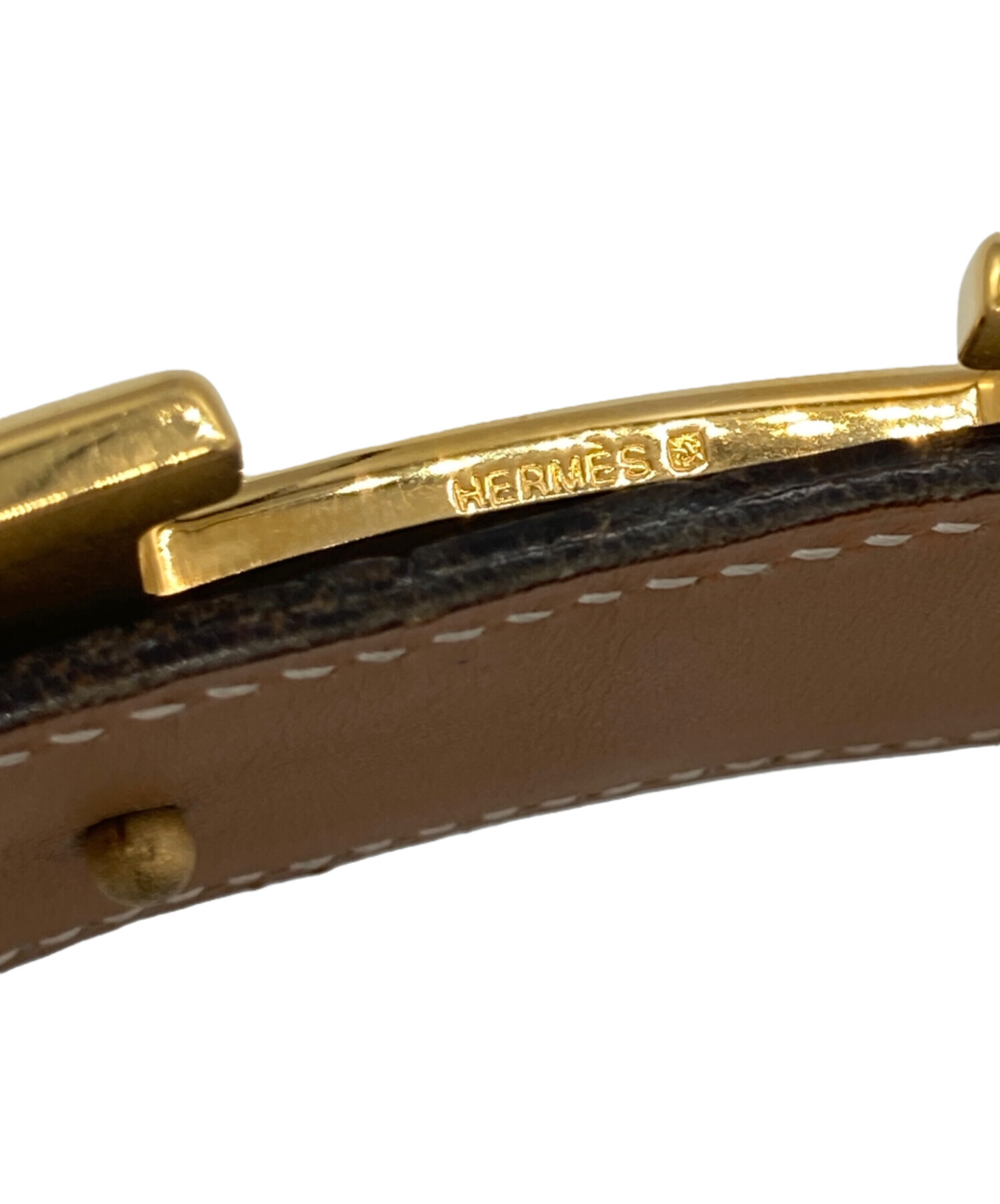 中古・古着通販】HERMES (エルメス) レザーベルト ブラック｜ブランド