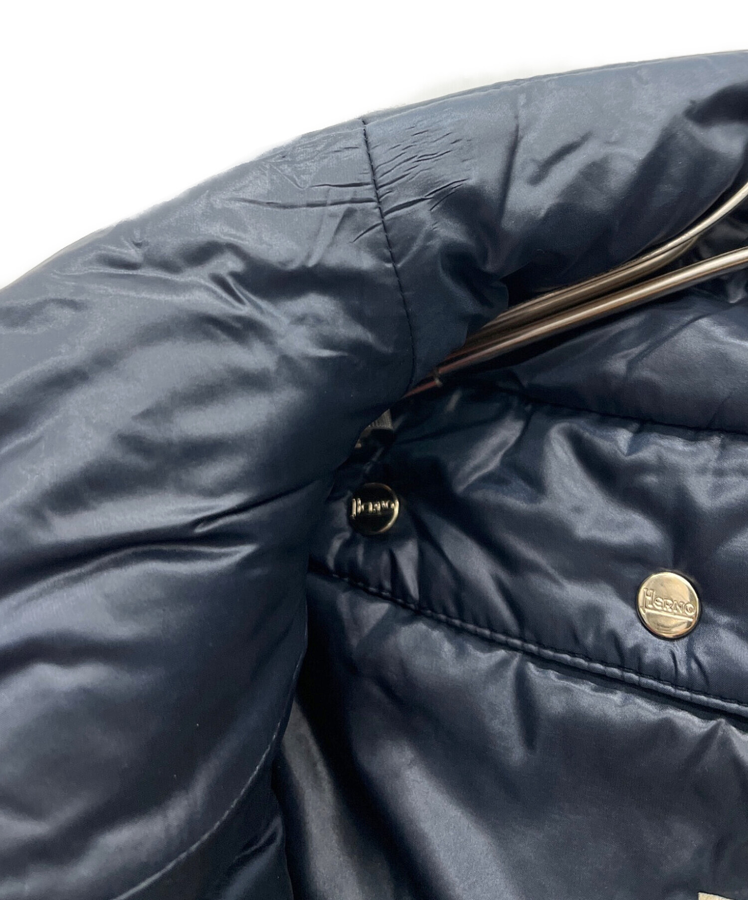 中古・古着通販】HERNO (ヘルノ) ダウンドッキングコート ネイビー