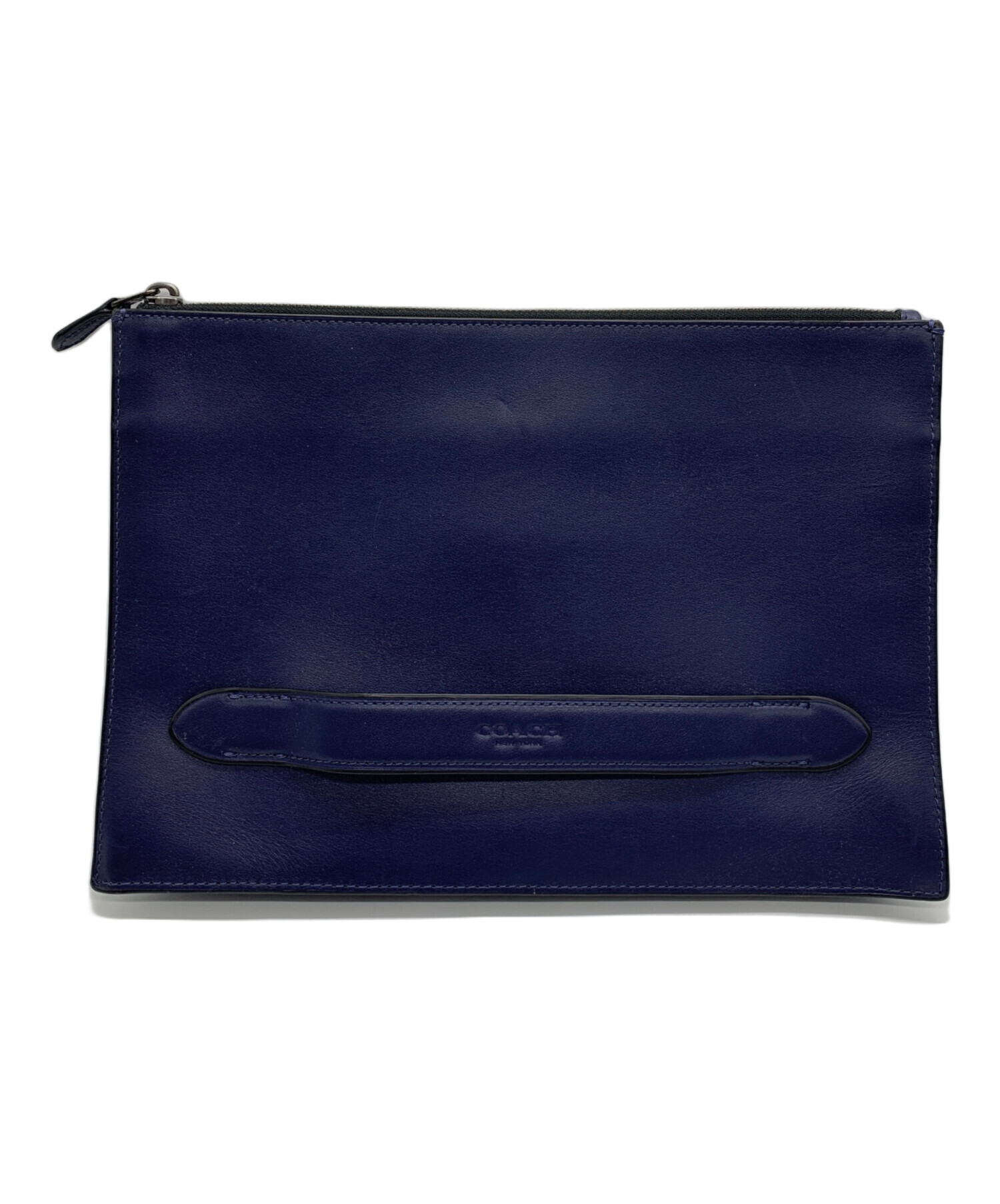 中古・古着通販】COACH (コーチ) クラッチバッグ ネイビー｜ブランド