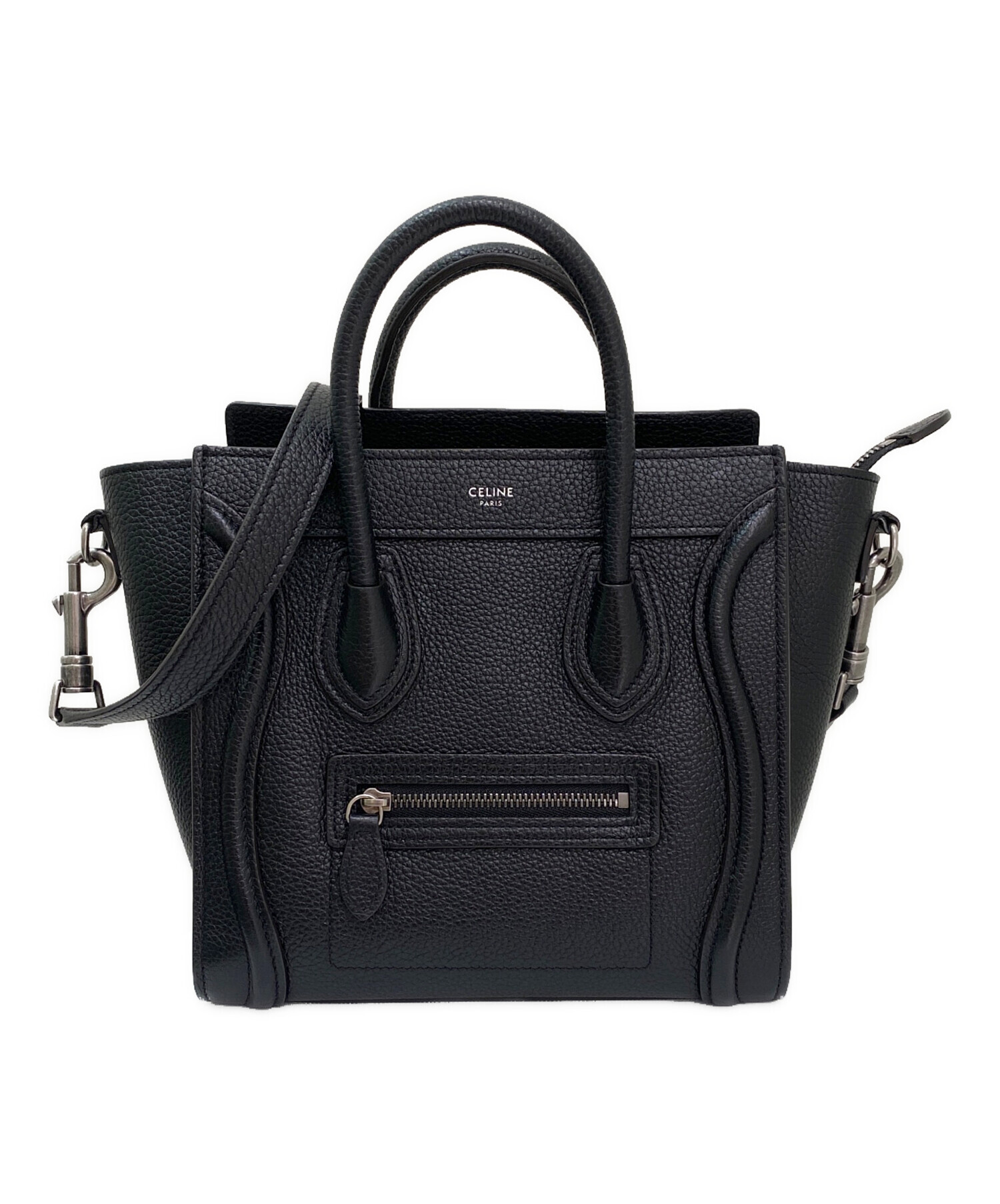 中古・古着通販】CELINE (セリーヌ) ラゲージ ナノ ブラック サイズ 