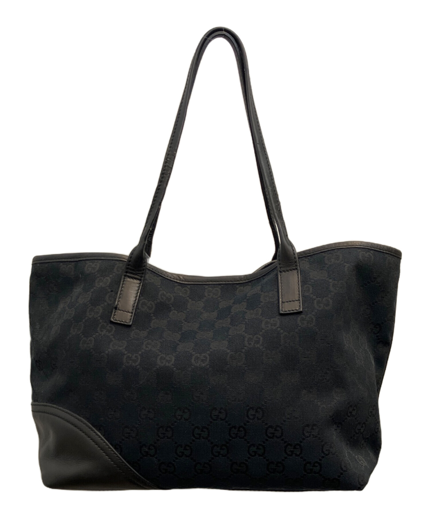 中古・古着通販】GUCCI (グッチ) ニューブリットトートバッグ ネイビー 
