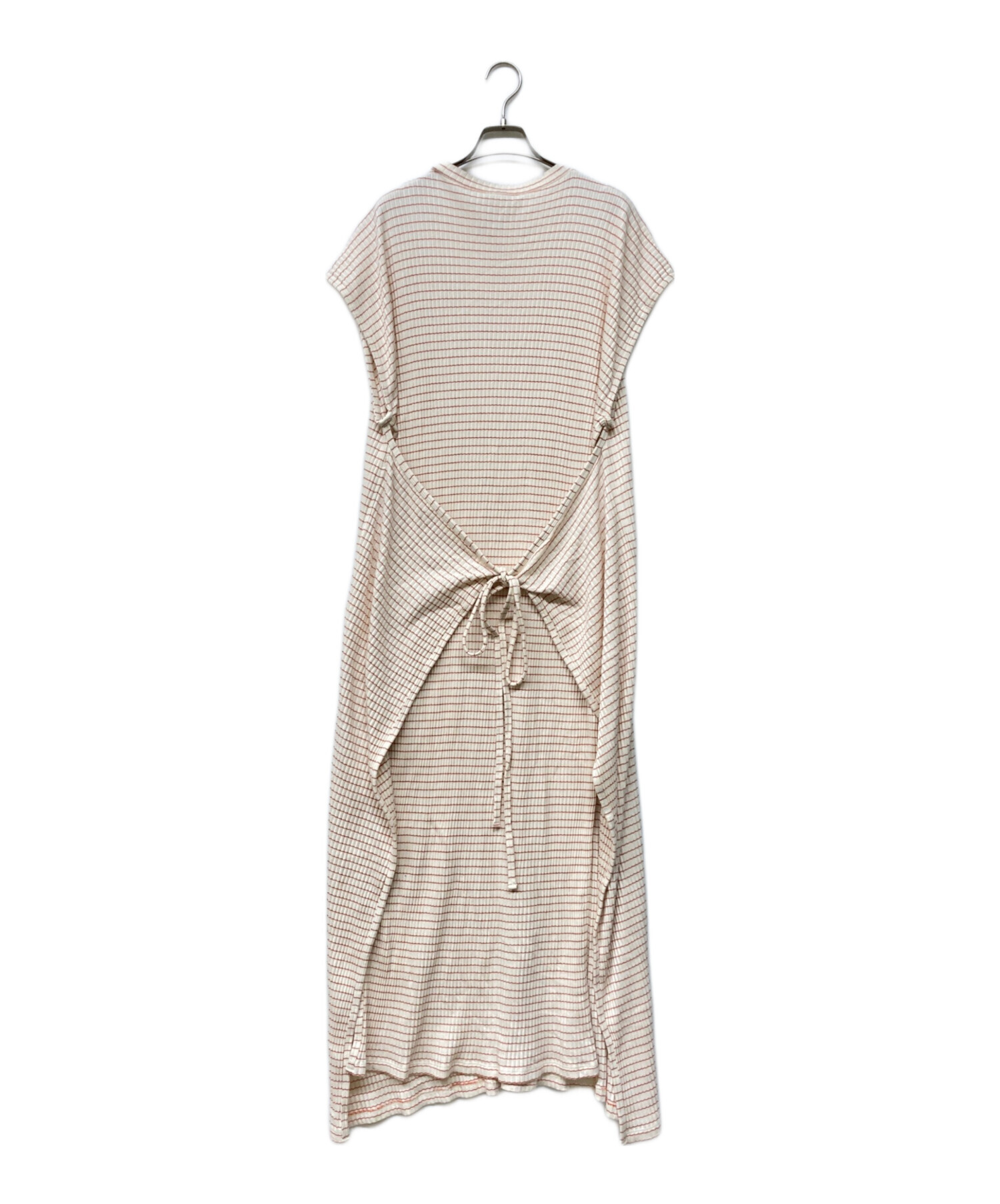 BASERANGE ベースレンジ ポルトガル製 LHASA KAFTAN オーガニックコットン リブマキシワンピース XS KHAKI ドレス ロング トップス【新古品】【中古】【BASERANGE】 BASERANGE（ベースレンジ） ワンピース SHAW LONG SLEEVE KAFTAN DRSH