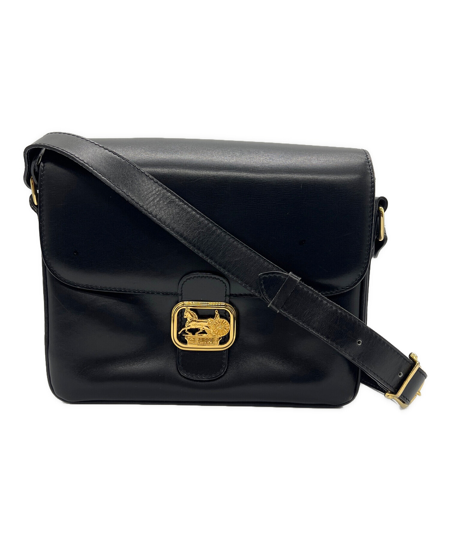 中古・古着通販】CELINE (セリーヌ) 馬車金具ショルダーバッグ
