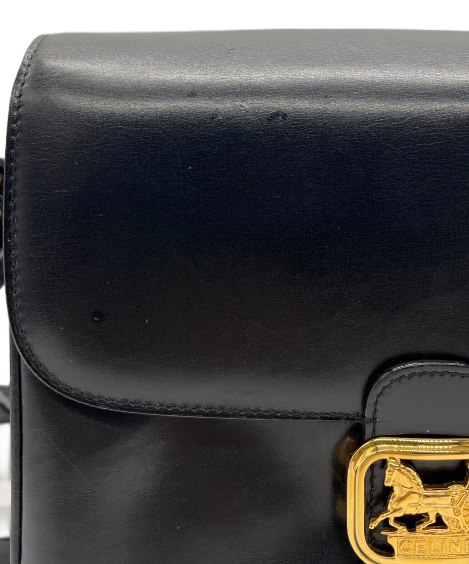 中古・古着通販】CELINE (セリーヌ) 馬車金具ショルダーバッグ