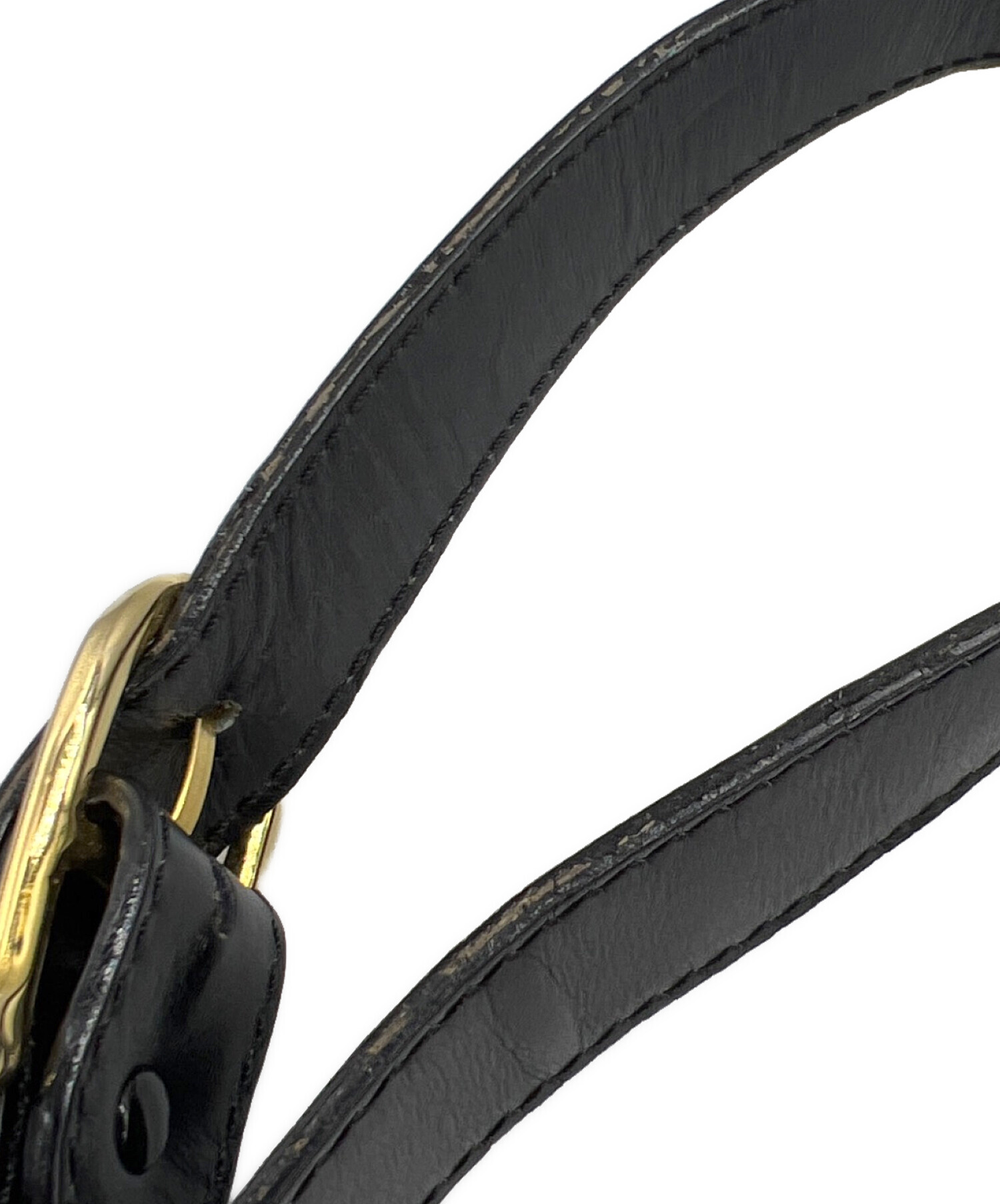 セリーヌ 馬車金具 ショルダーバッグ レディース 【中古】 CELINE（セリーヌ） 馬車金具 ショルダーバッグ ブラック レザー