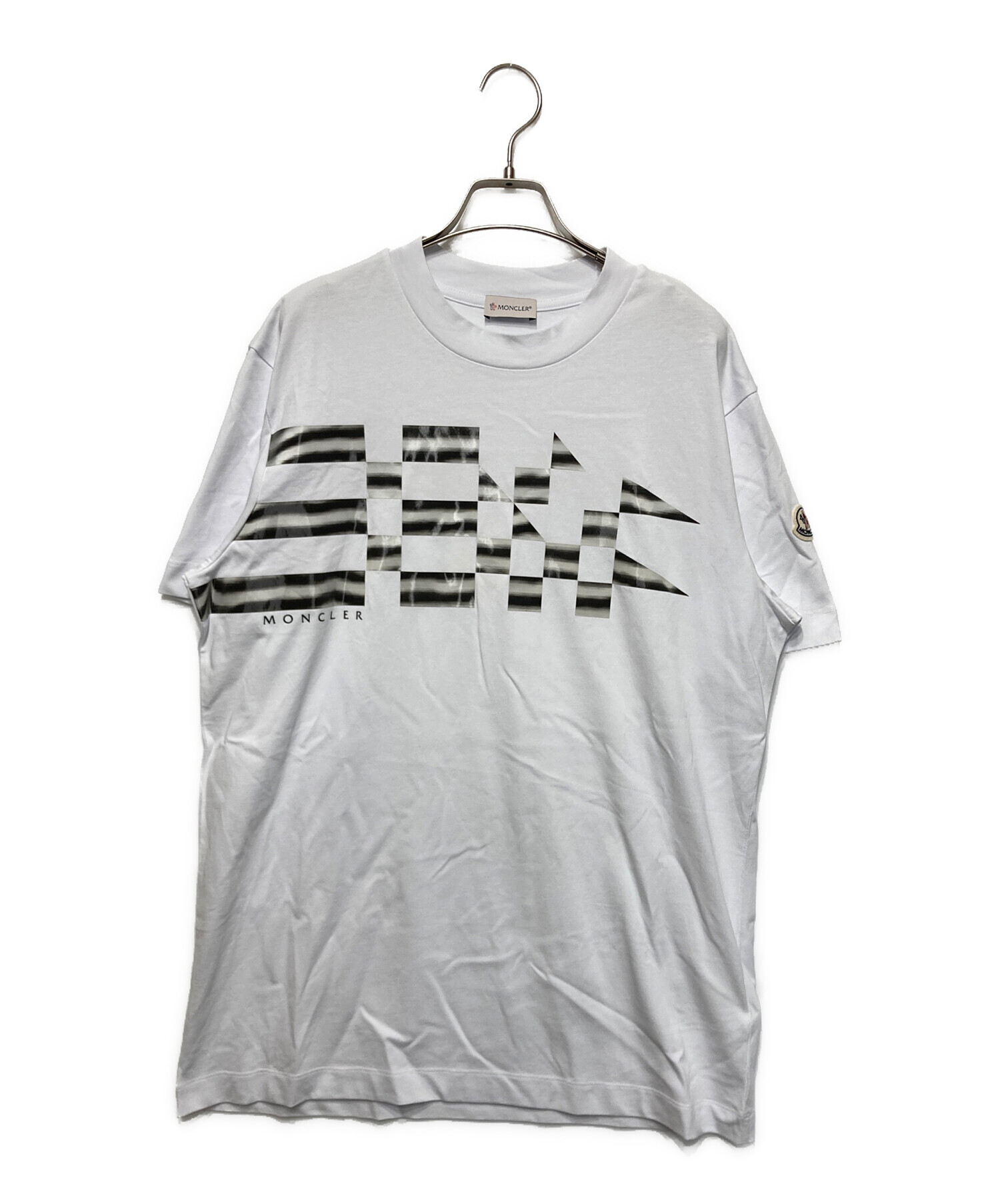 中古・古着通販】MONCLER (モンクレール) ラバープリントTシャツ 