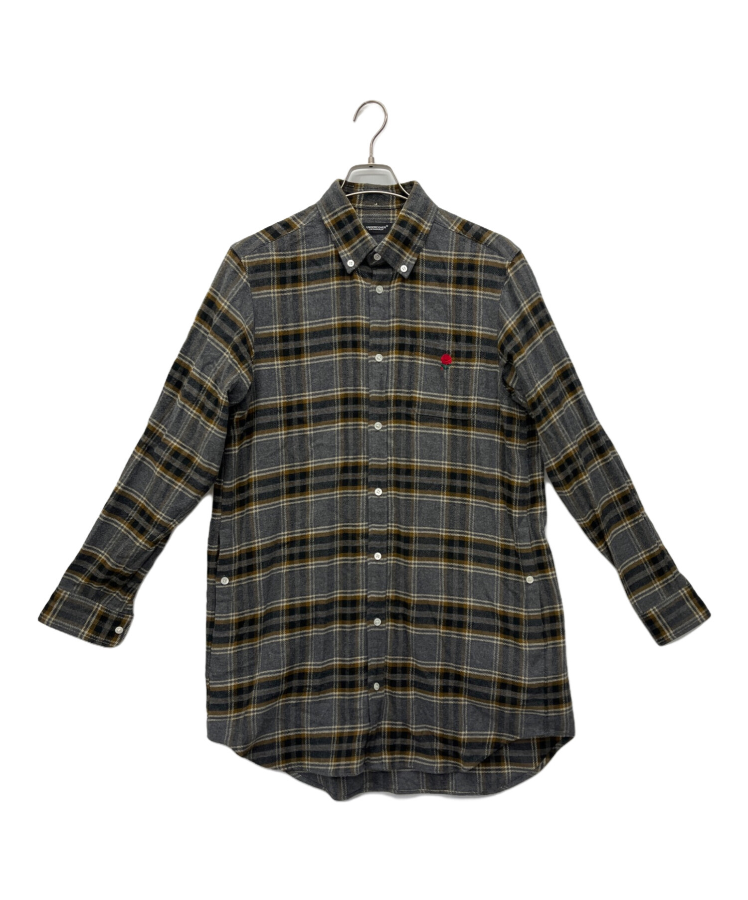 アンダーカバー　長袖チェックシャツ 送料込み 新品 アンダーカバー UNDERCOVER GU コラボ チェックシャツ