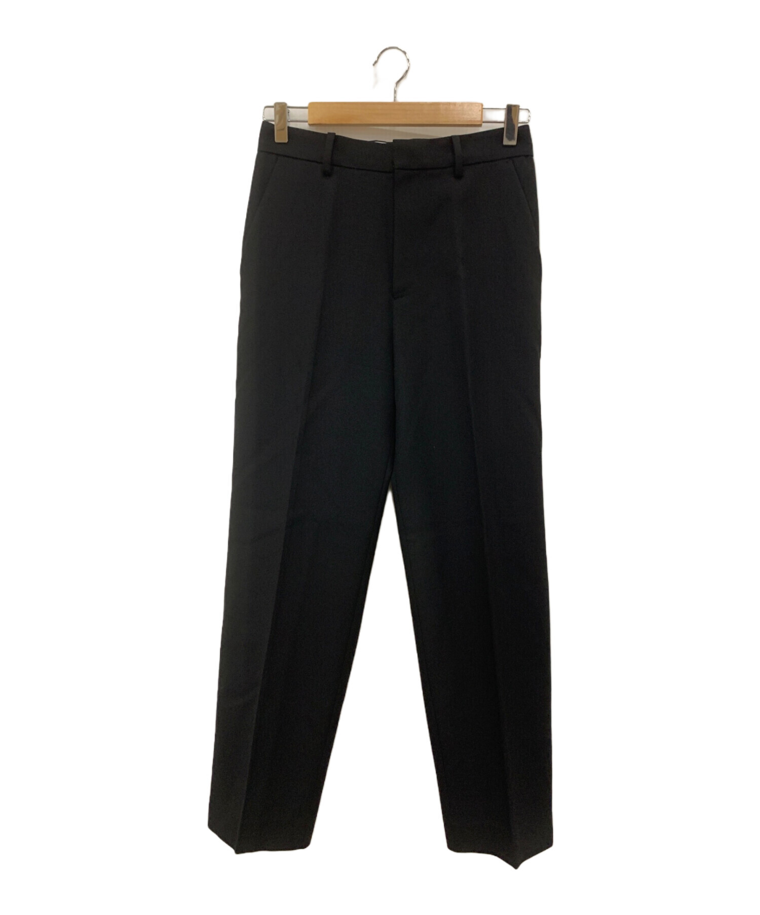 【Col Pierrot /コル ピエロ】Rib Pants Col Pierrot(コル ピエロ)｜裾リブパンツ/ブラック の通販｜ELLESHOP