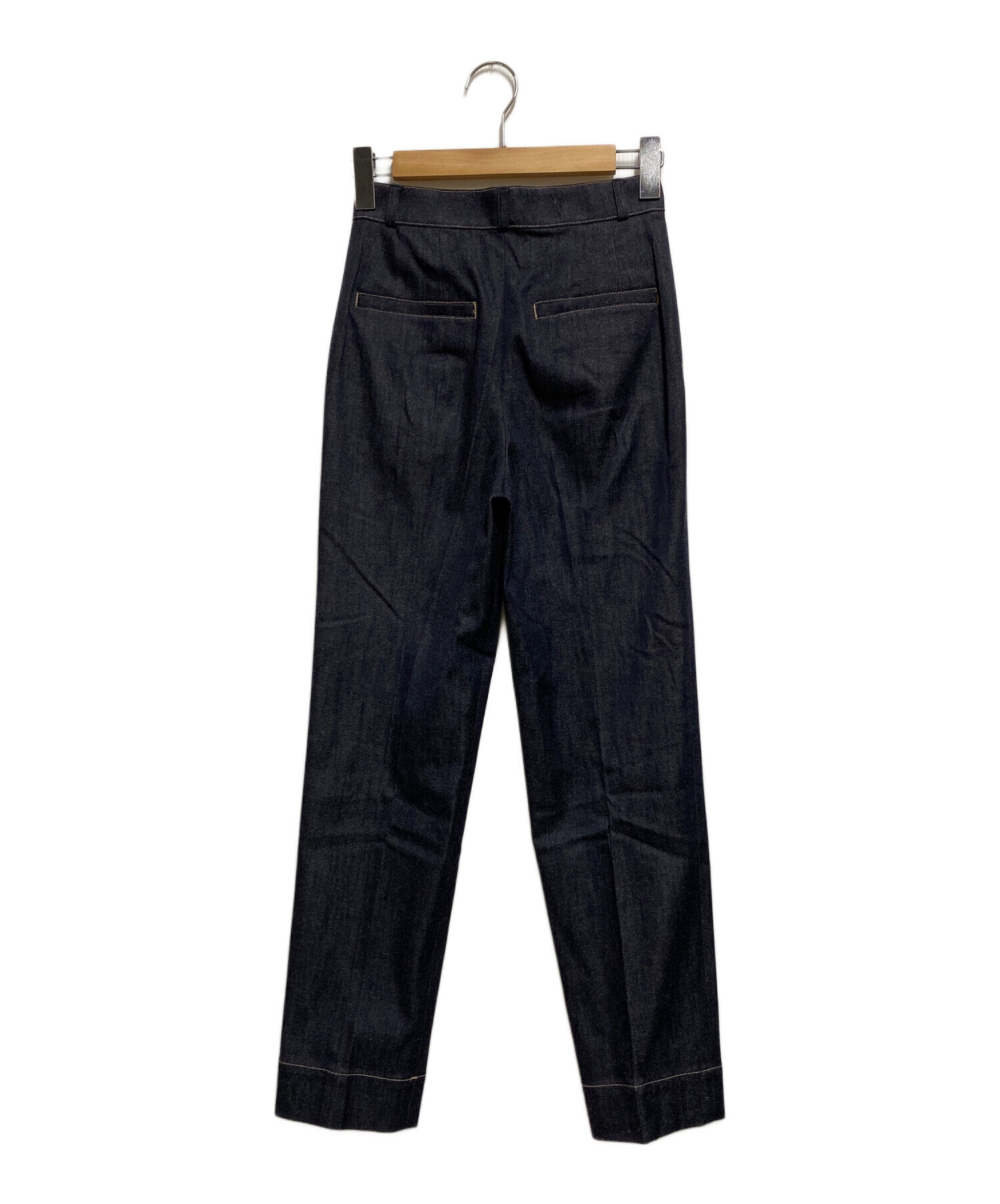 中古・古着通販】ANAYI (アナイ) デニムライク切り替えテーパード