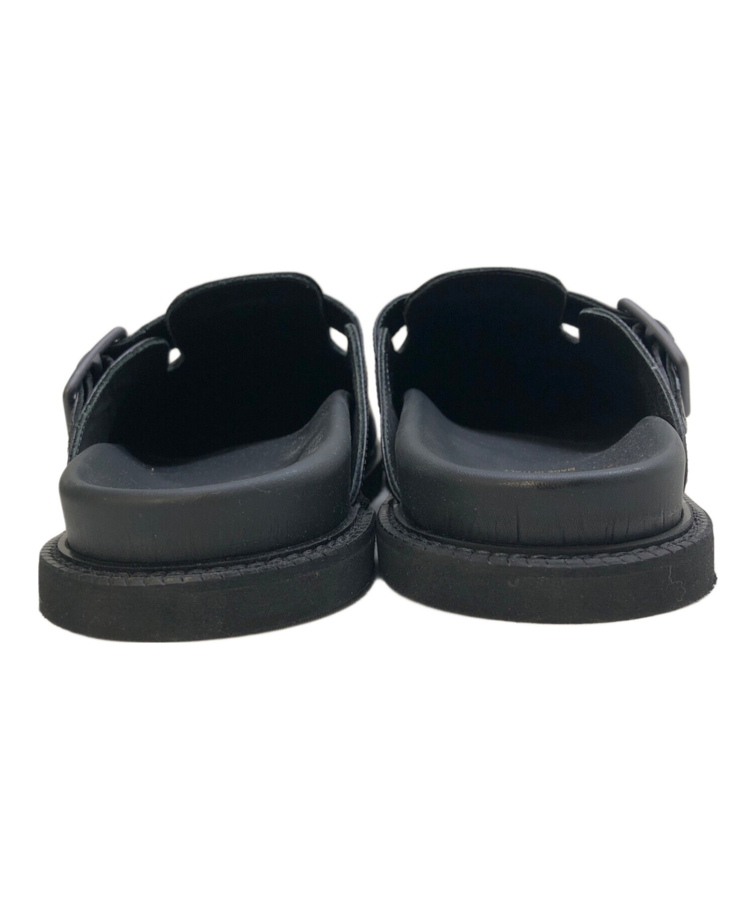 中古・古着通販】SLOW&CO (スロウ) サボサンダル ブラック サイズ:38