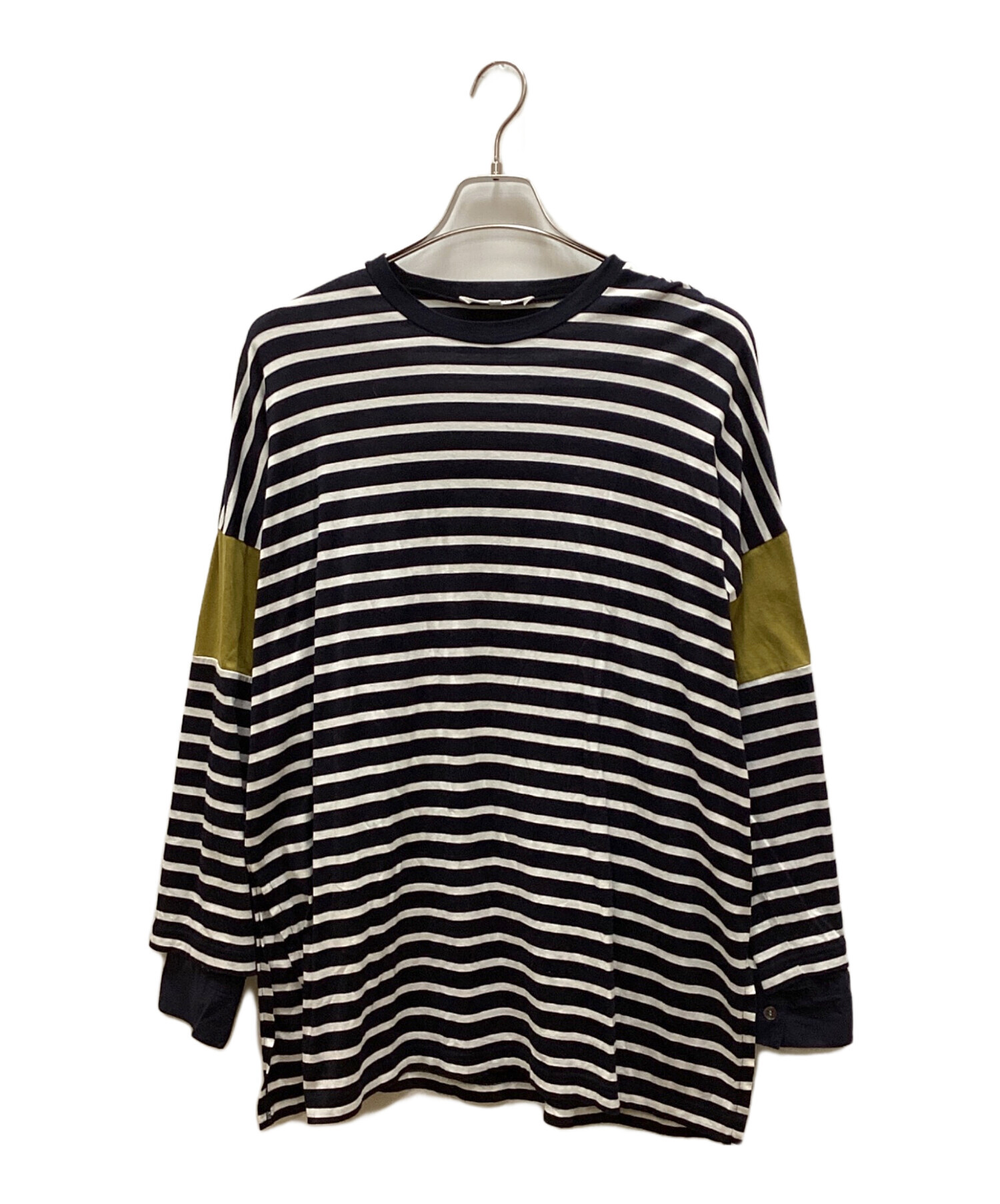 トップス ENFOLD SHIRT LAYERED BORDER PULLOVER 中古・古着通販】ENFOLD (エンフォルド) SHIRT LAYERED BORDER