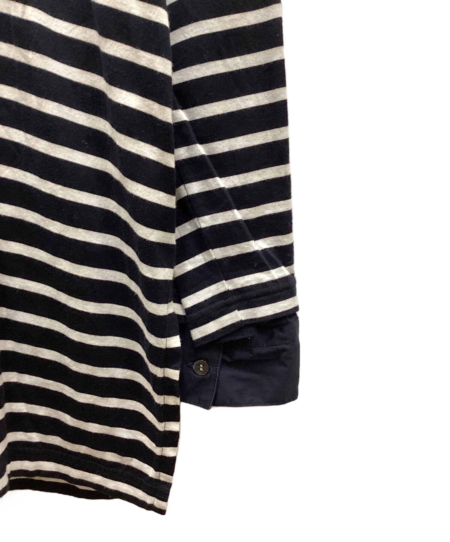 中古・古着通販】ENFOLD (エンフォルド) SHIRT LAYERED BORDER