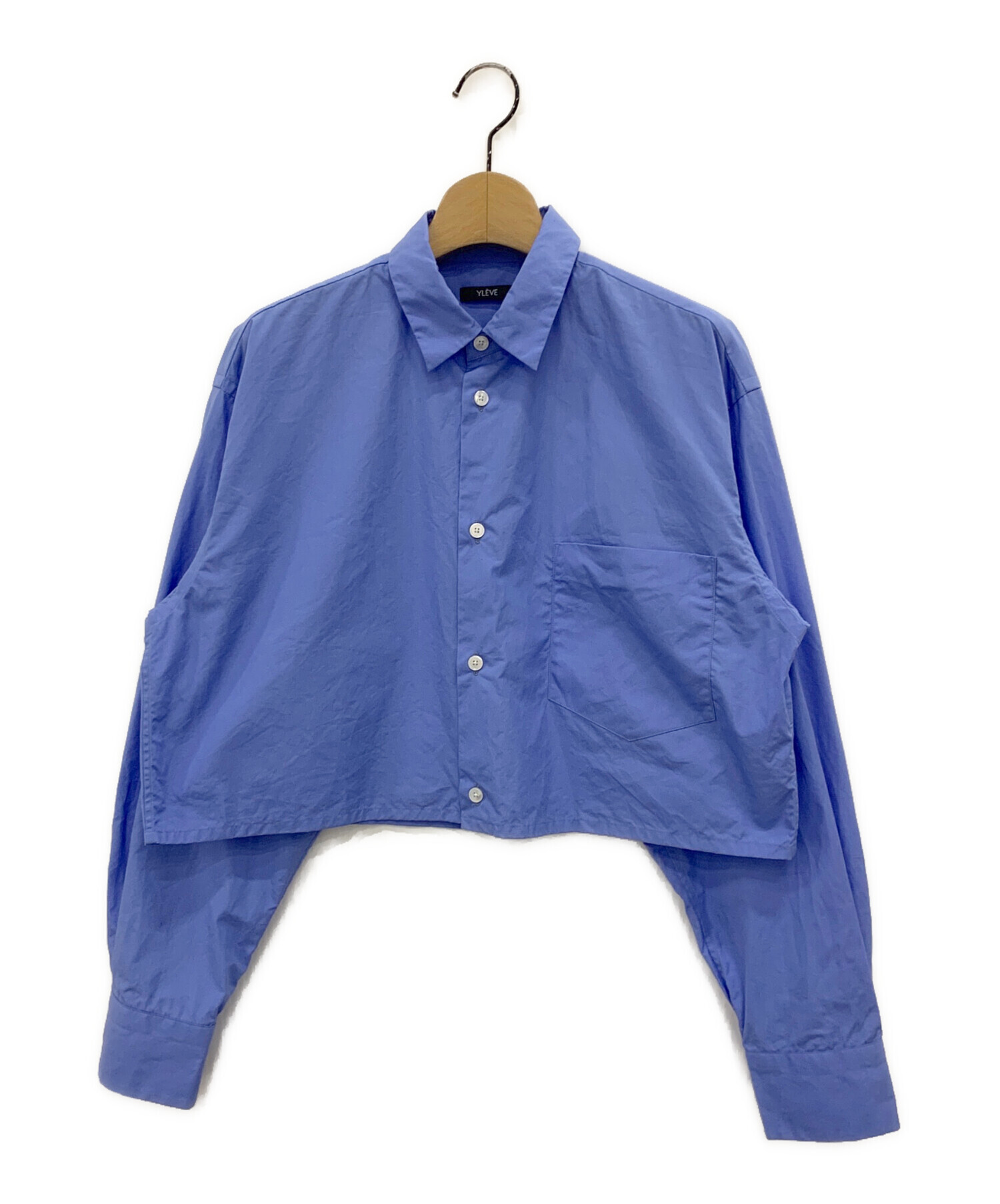 中古・古着通販】YLEVE (イレーヴ) COTTON TYPEWRITER SHORT SH ブルー