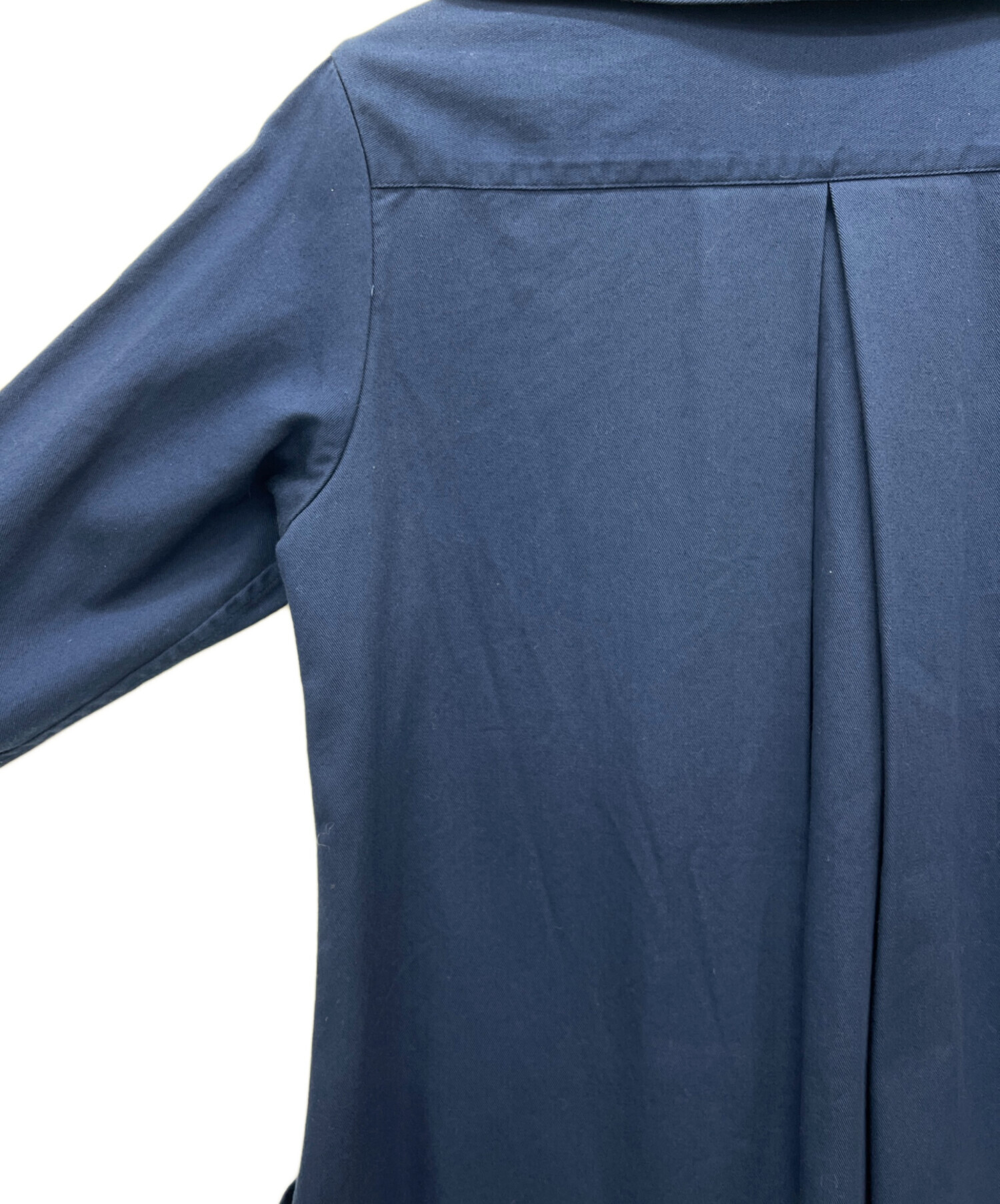 中古・古着通販】Y's (ワイズ) ロングシャツワンピース ブルー サイズ