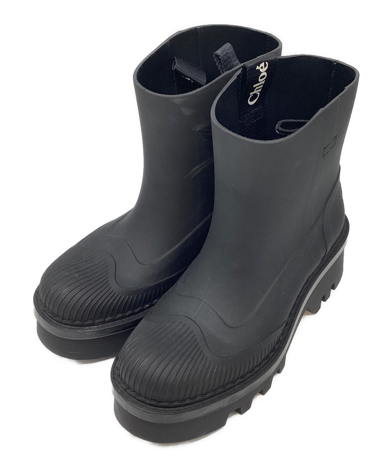 中古・古着通販】Chloe (クロエ) レインブーツ ブラック サイズ:37