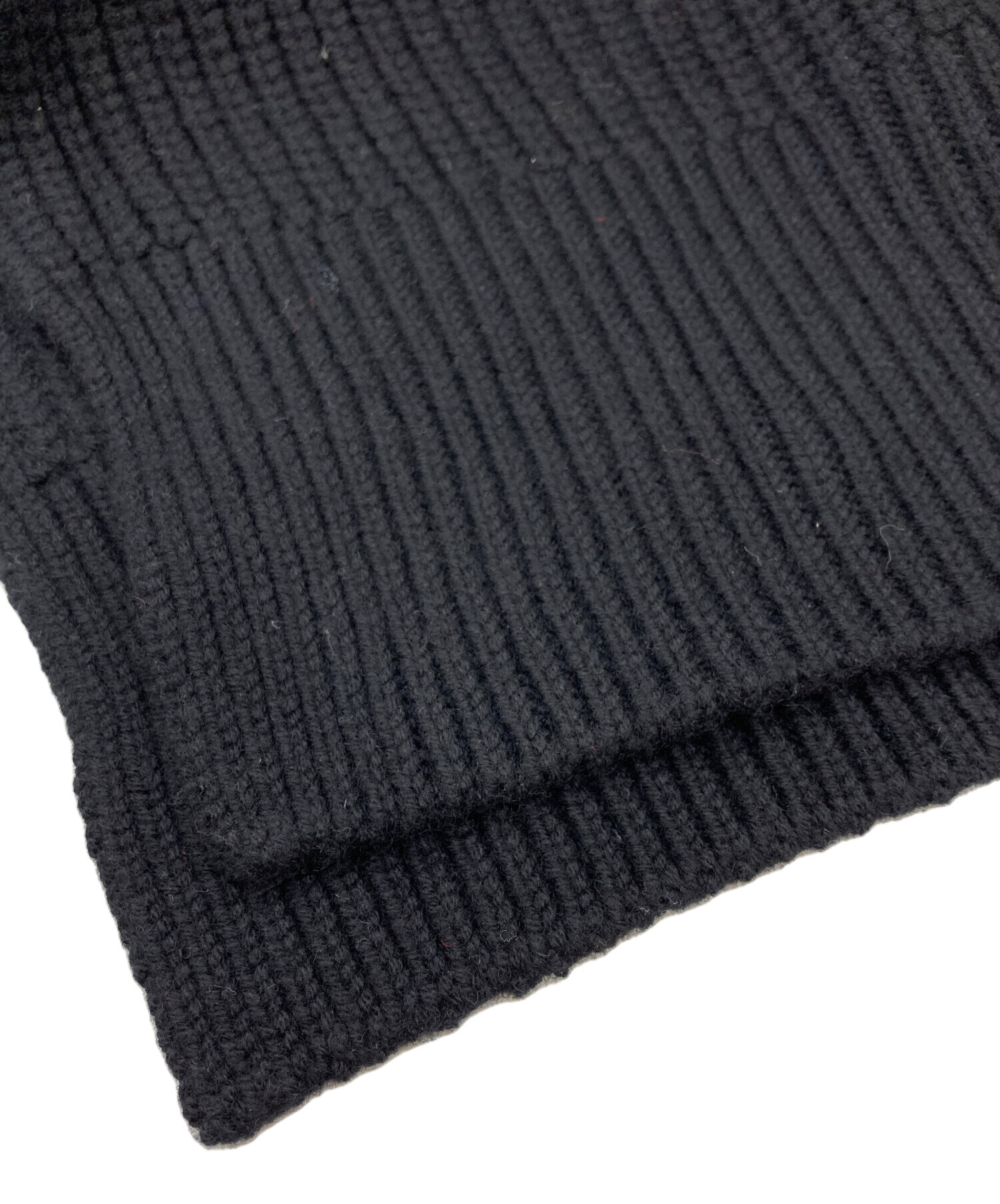 中古・古着通販】HYKE (ハイク) RIBBED KNIT OP ブラック サイズ:2