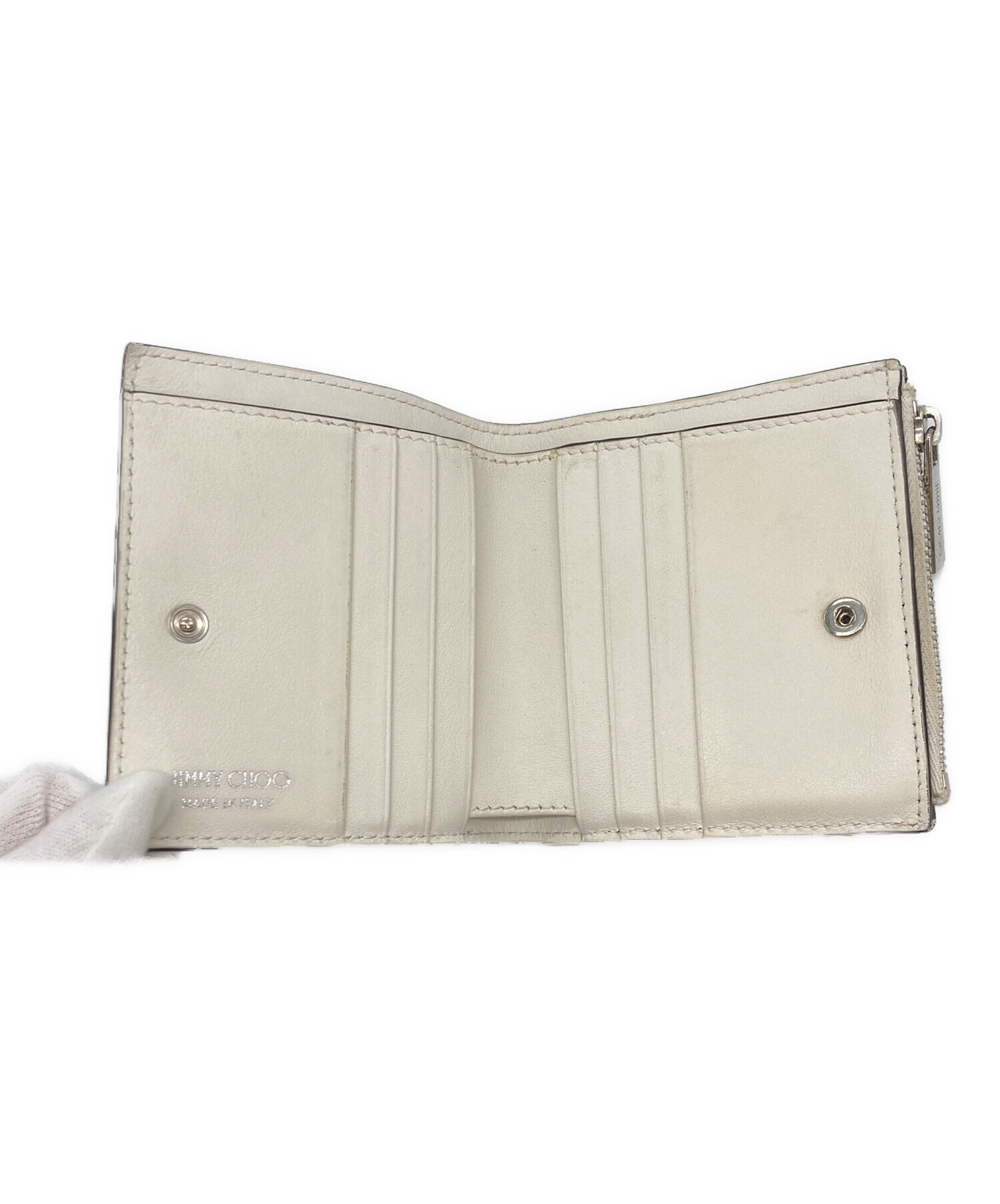 中古・古着通販】JIMMY CHOO (ジミーチュウ) 2つ折り財布 中古・古着通販】JIMMY CHOO (ジミーチュウ) 2つ折り財布