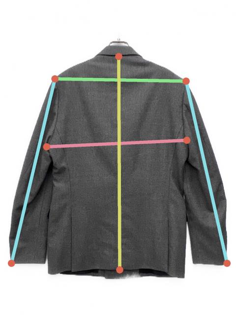 中古・古着通販】LARDINI (ラルディーニ) ダブルジャケット グレー