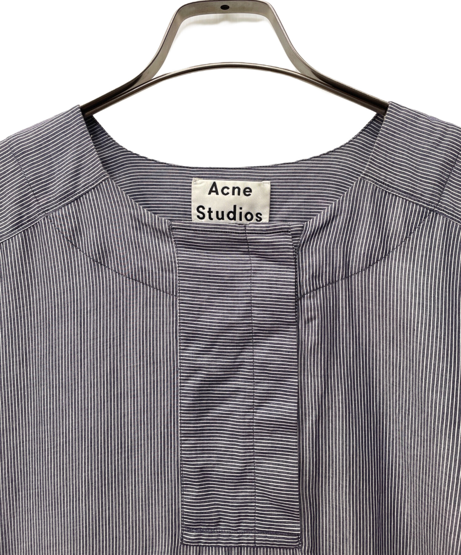 acne studios シャツワンピース 中古・古着通販】ACNE STUDIOS (アクネ ストゥディオズ) ストライプ