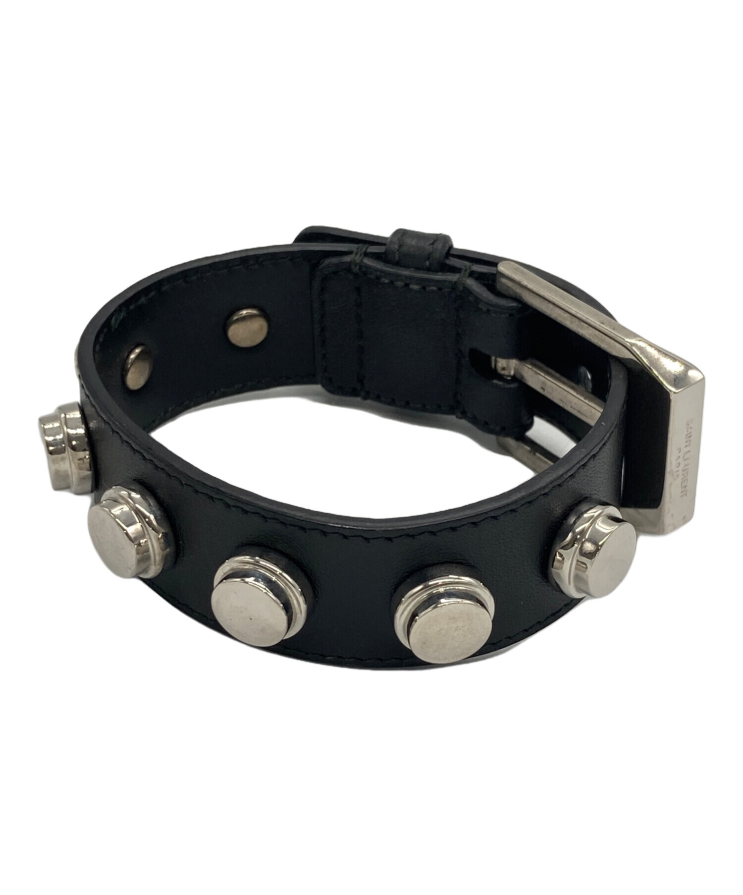 Saint Laurent Paris スタッズ バングル ブレスレット 中古・古着通販】Saint Laurent Paris (サンローランパリ) スタッズ