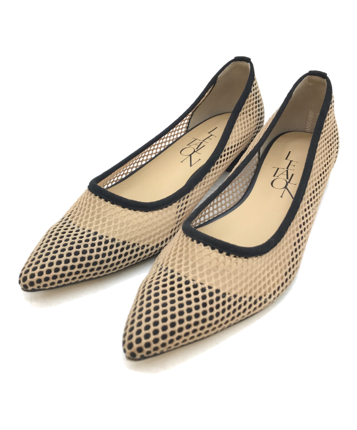 ルタロン ポインテッドネットパンプス BlueM LE TALON ポインテッド