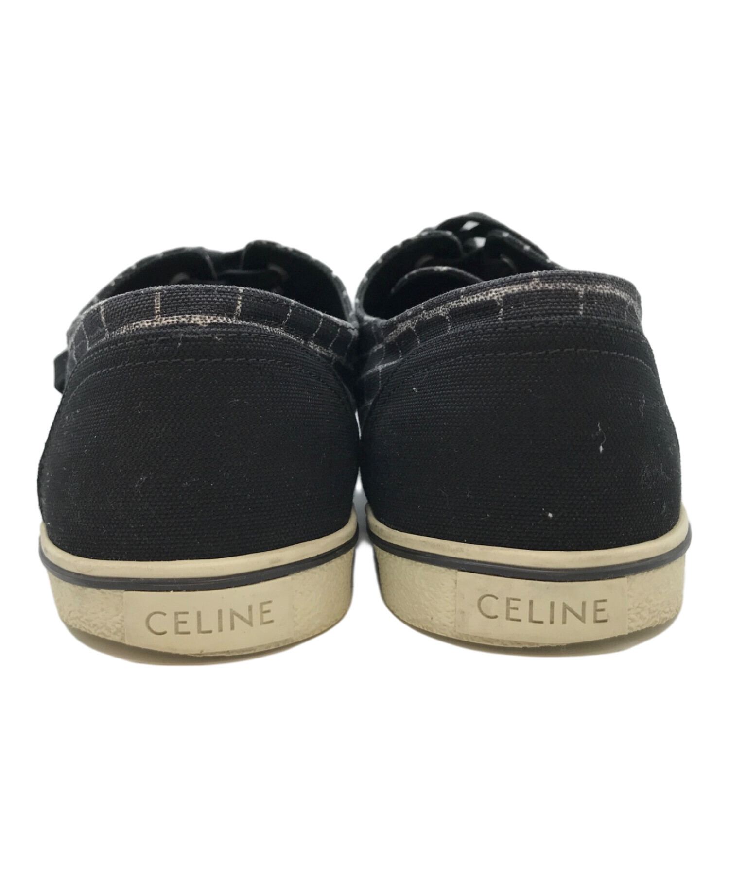 CELINE（試着程度）BLACK 中古・古着通販】CELINE (セリーヌ) ローカットスニーカー