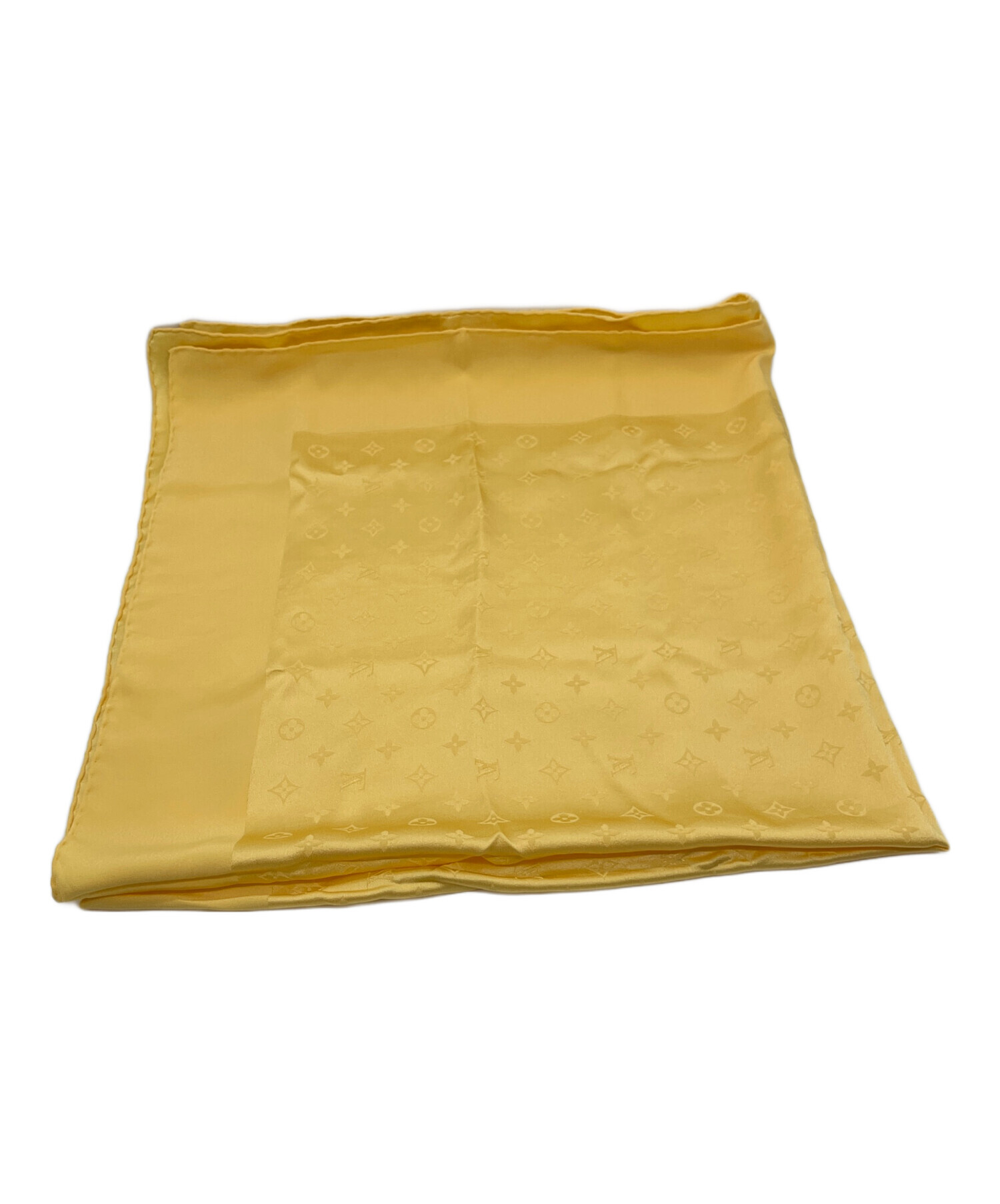 【美品】ルイヴィトン　シルクスカーフ　黄色 中古・古着通販】LOUIS VUITTON (ルイ ヴィトン) モノグラムシルク