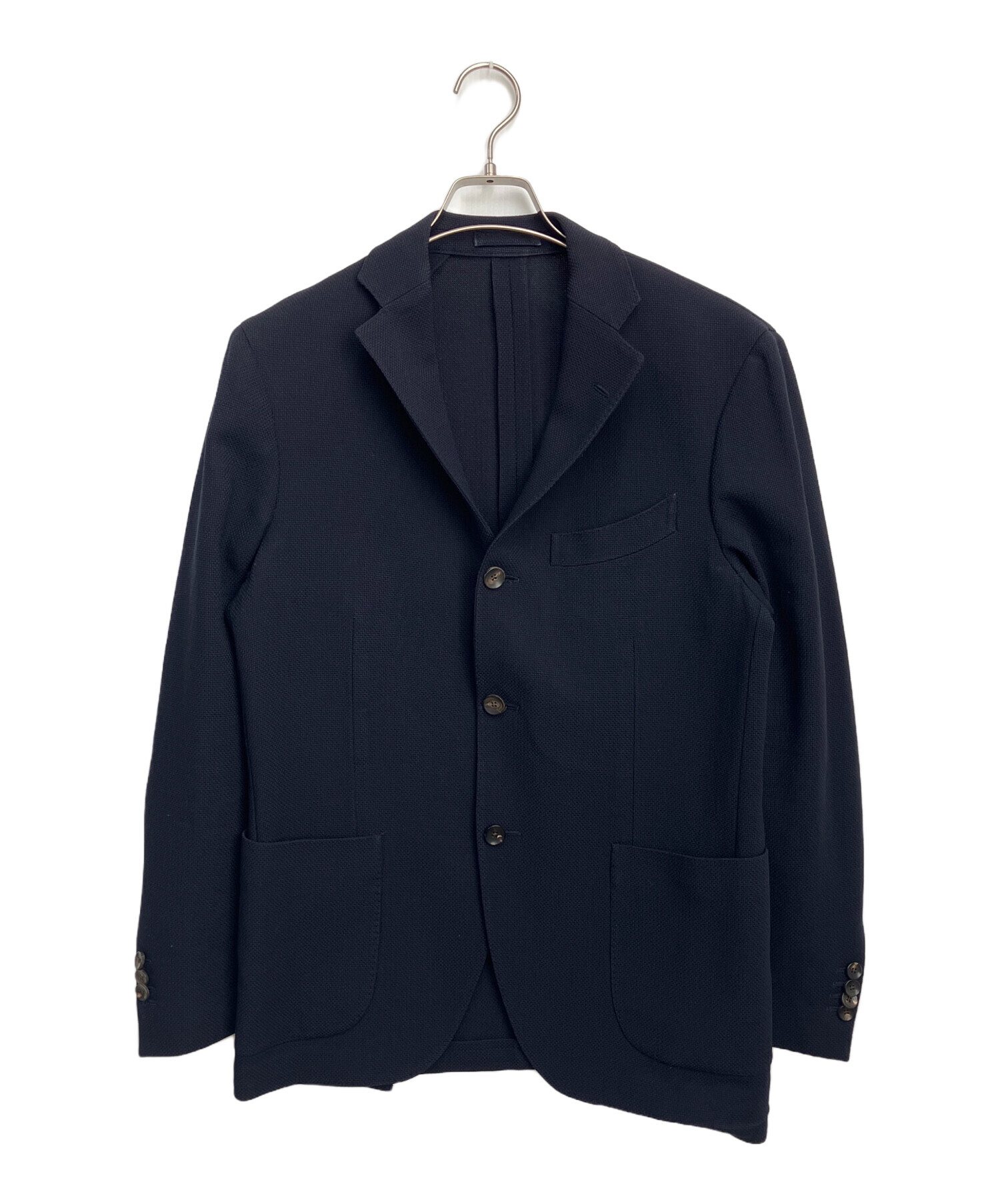 LARDINI テーラードジャケット ネイビー 中古・古着通販】LARDINI (ラルディーニ) アンコンジャケット ネイビー