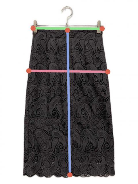 ANAYI ペイズリーケミカルレースタイトスカート 34 ANAYI（アナイ）の