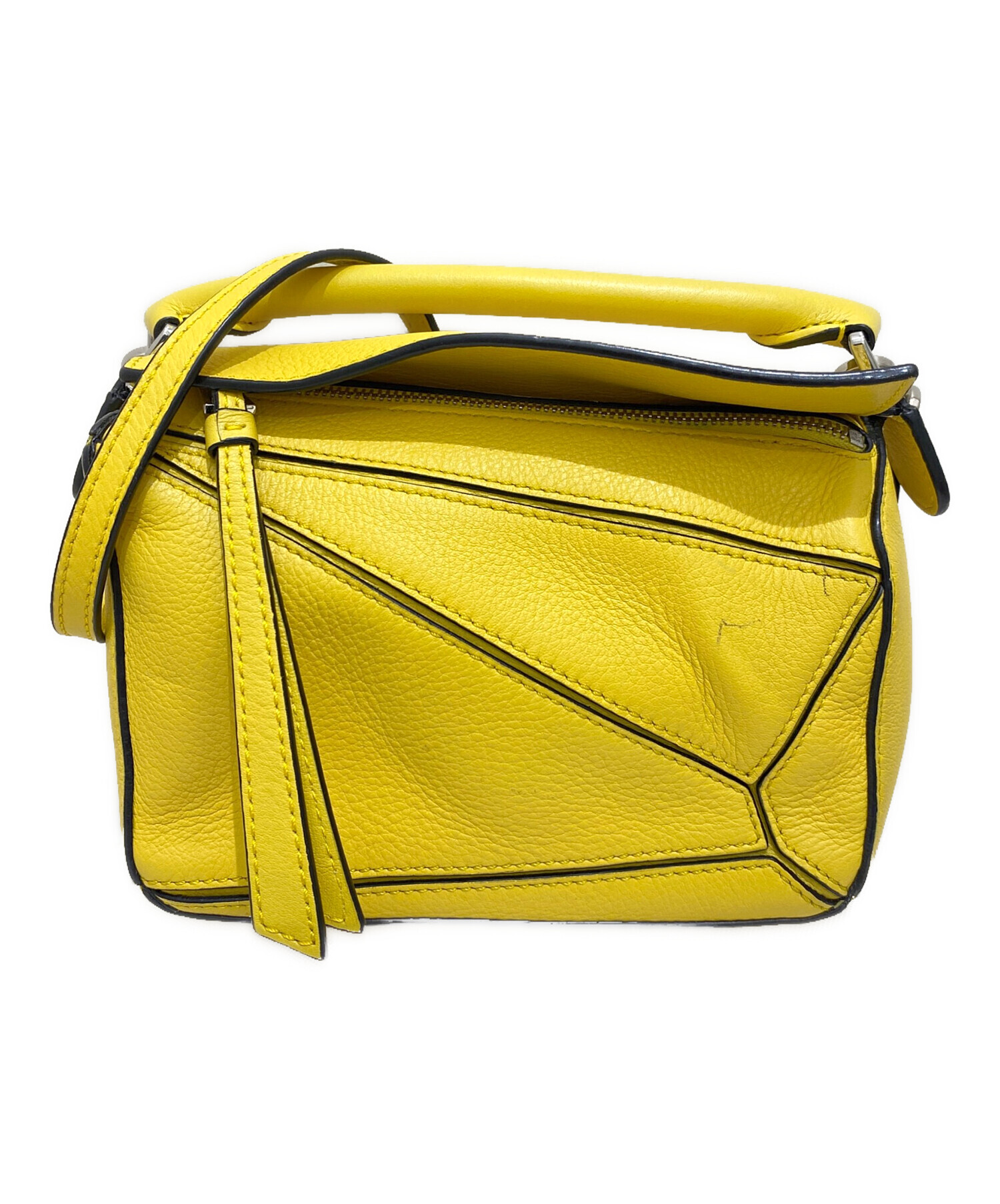 中古・古着通販】LOEWE (ロエベ) パズルバッグ ミニ イエロー サイズ 