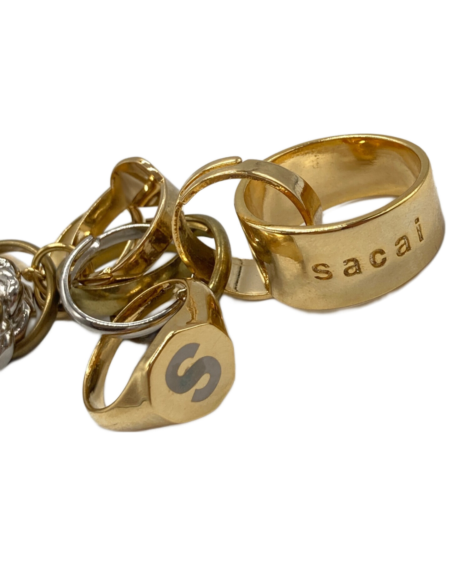 中古・古着通販】sacai (サカイ) シングルイヤーカフ ゴールド  