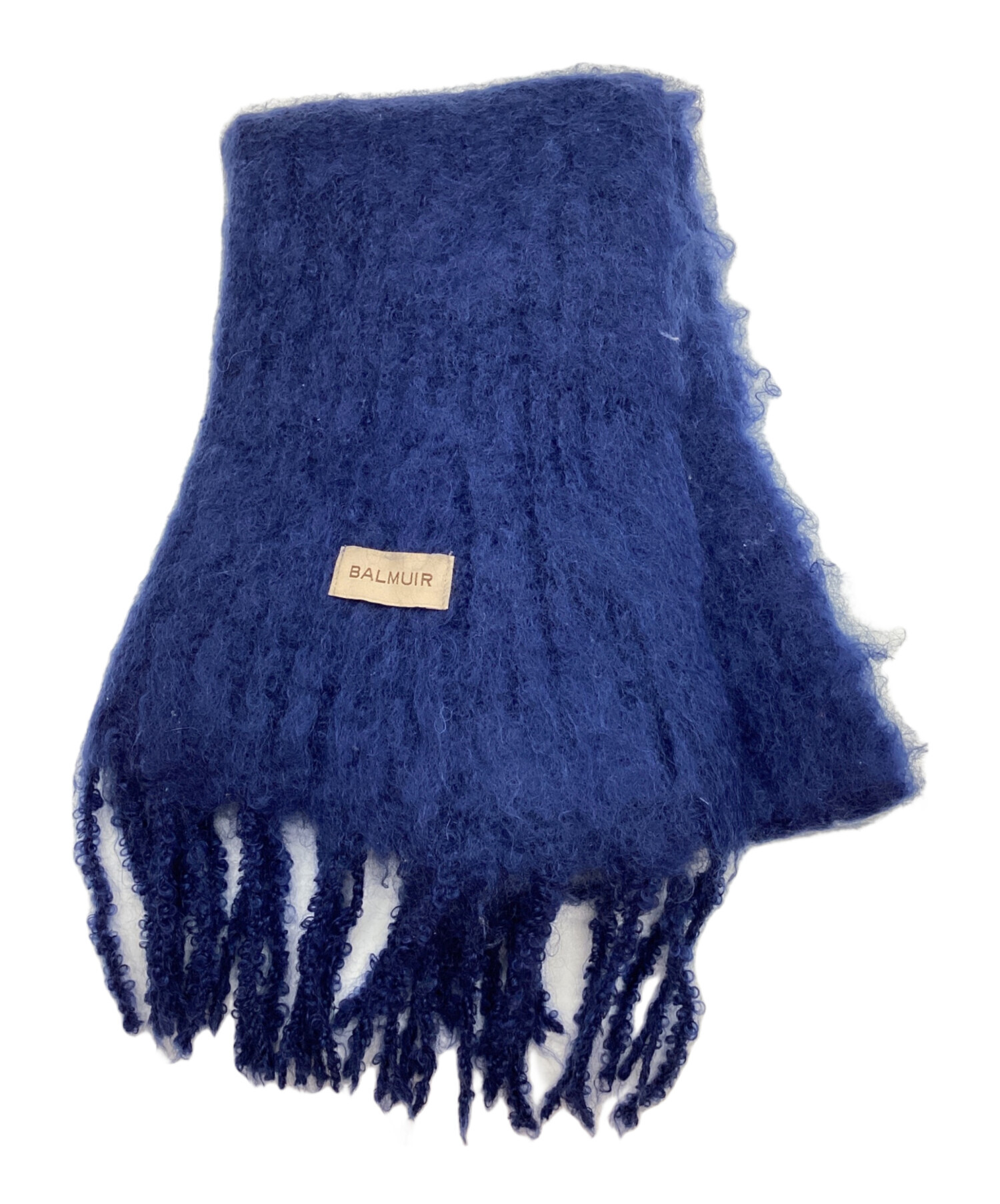 中古・古着通販】BALMUIR (バルミュール) キッドモヘアストール ブルー
