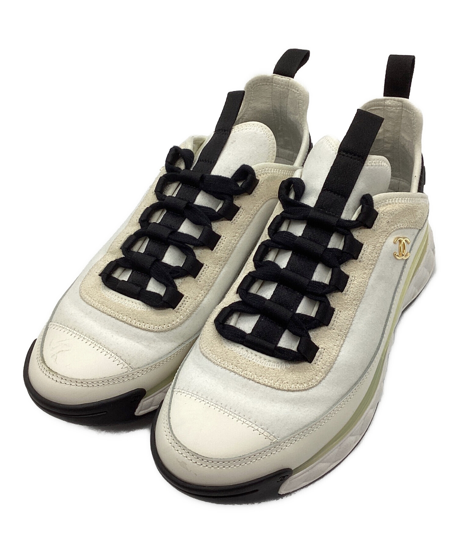 中古・古着通販】CHANEL (シャネル) LOW TOP TRAINER アイボリー