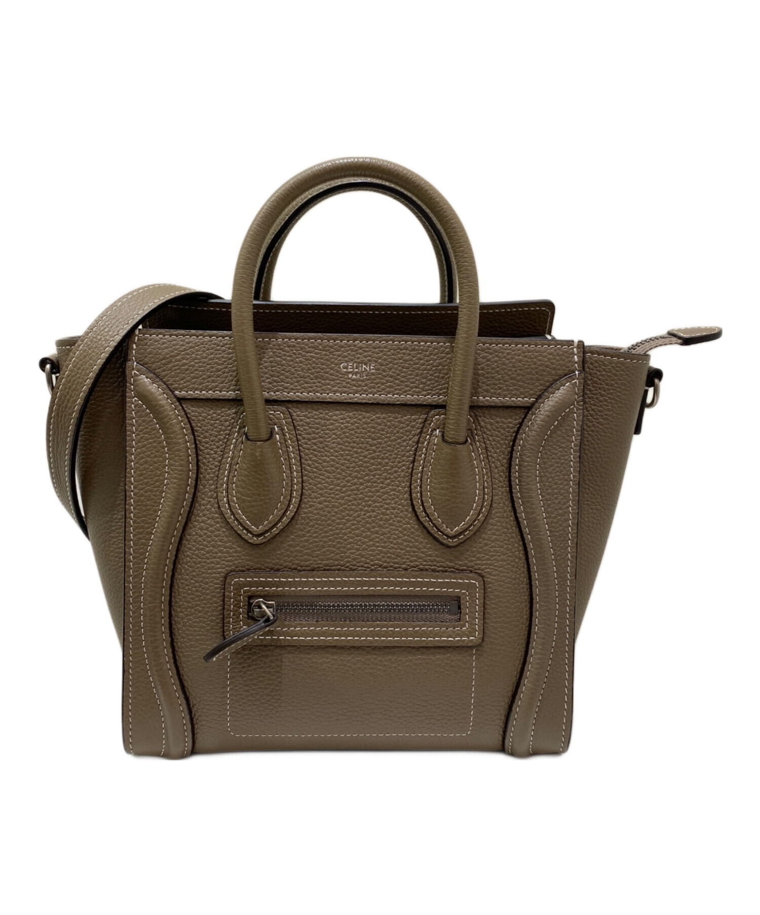 中古・古着通販】CELINE (セリーヌ) ラゲージナノ ブラウン サイズ 