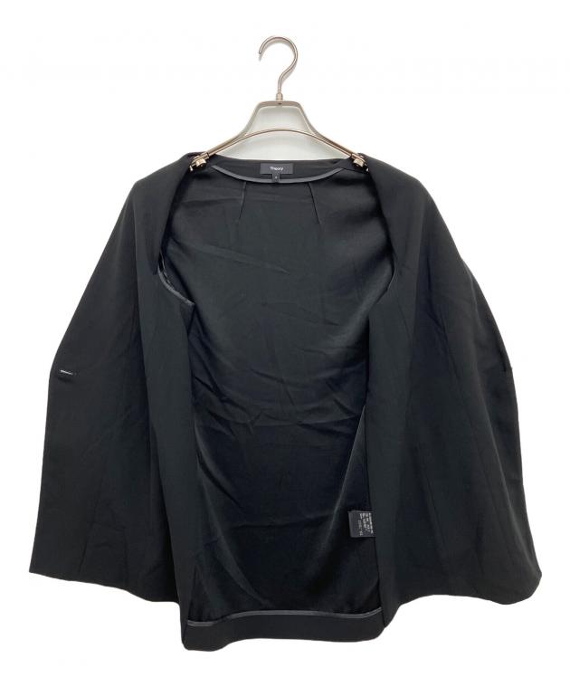 中古・古着通販】theory (セオリー) Powder Crepe CL Collarless JK