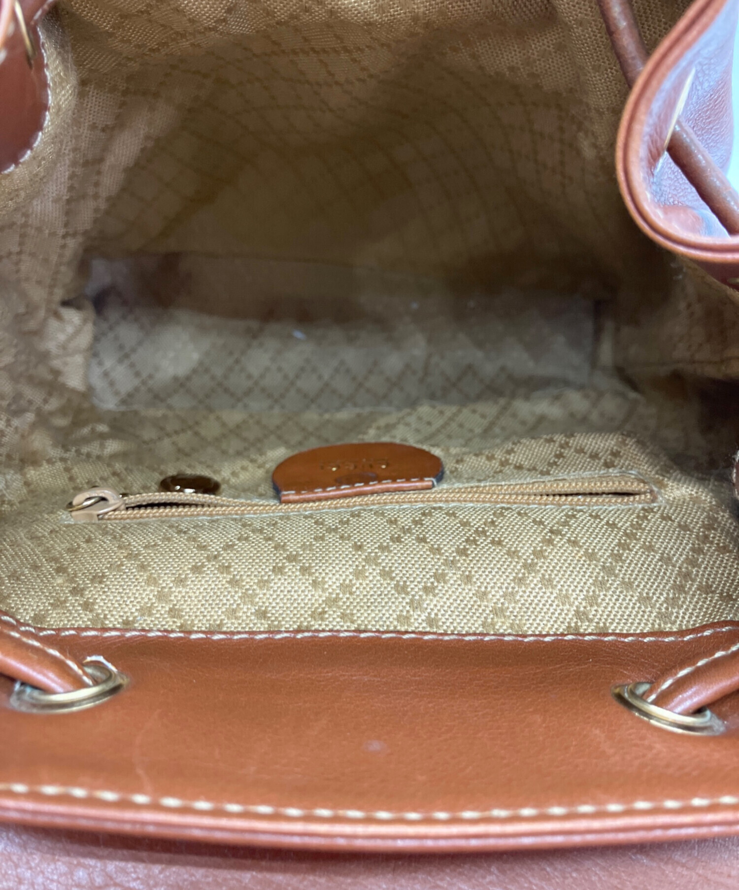 中古・古着通販】GUCCI (グッチ) バンブーレザーリュック