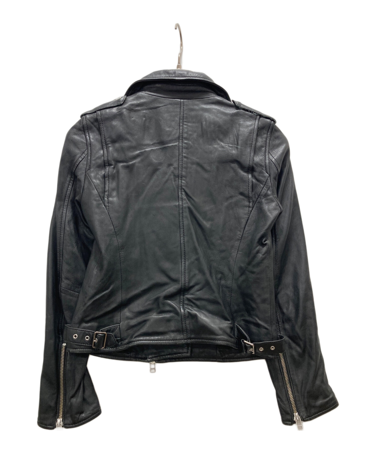 【新品未使用】【値下げ】Allureville 羊革ライダースジャケット 中古・古着通販】allureville (アルアバイル) ラムレザーライダース