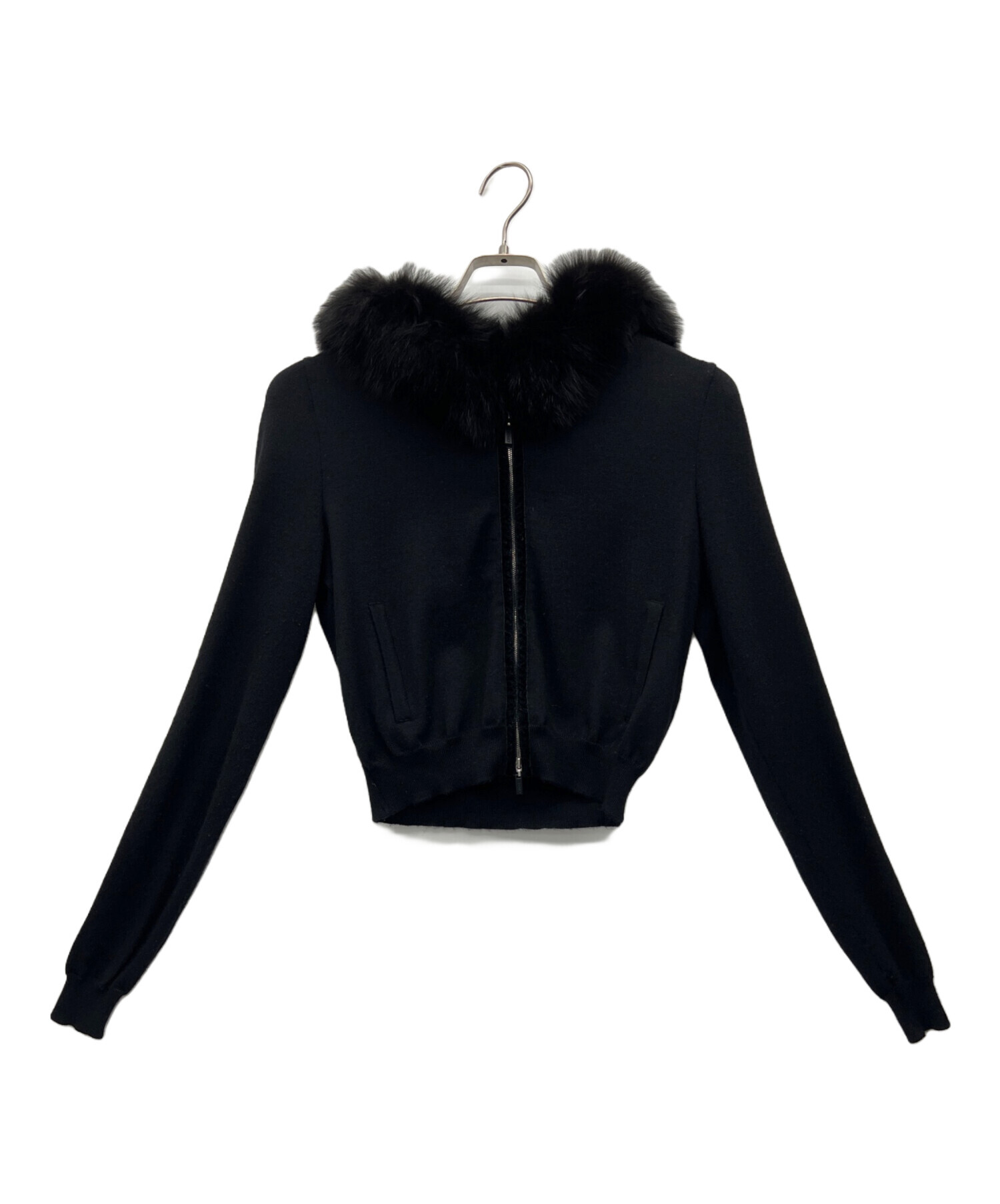 中古・古着通販】FOXEY (フォクシー) FOXファー付ニットパーカー
