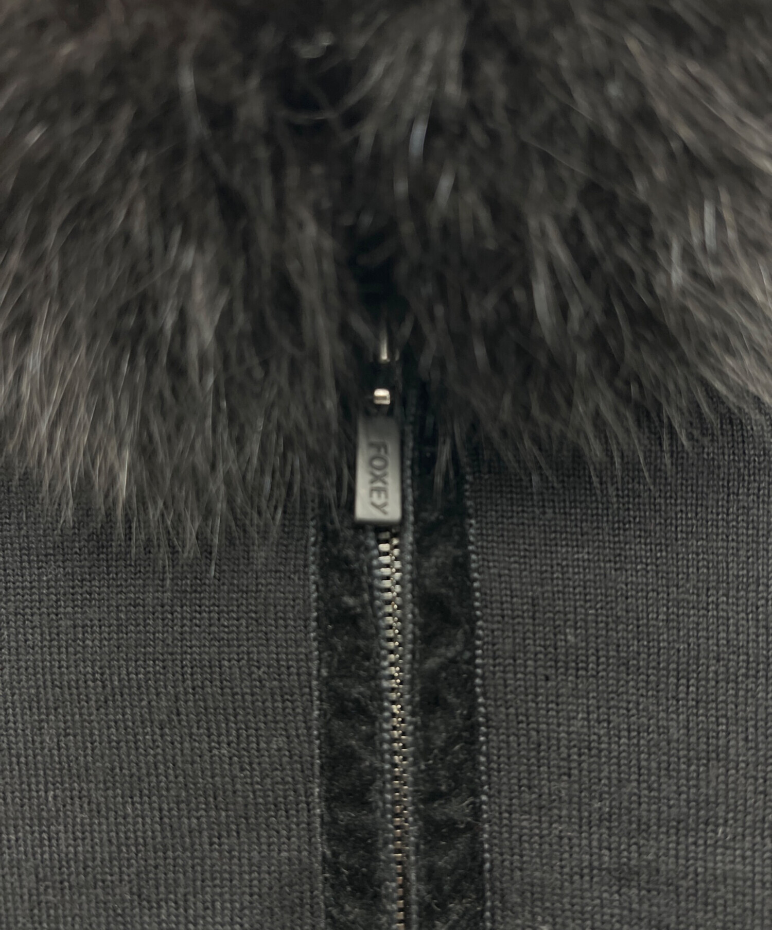 中古・古着通販】FOXEY (フォクシー) FOXファー付ニットパーカー