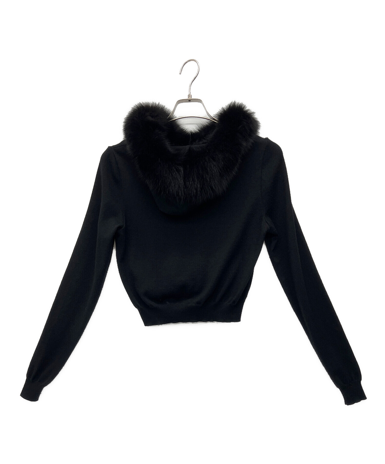 中古・古着通販】FOXEY (フォクシー) FOXファー付ニットパーカー