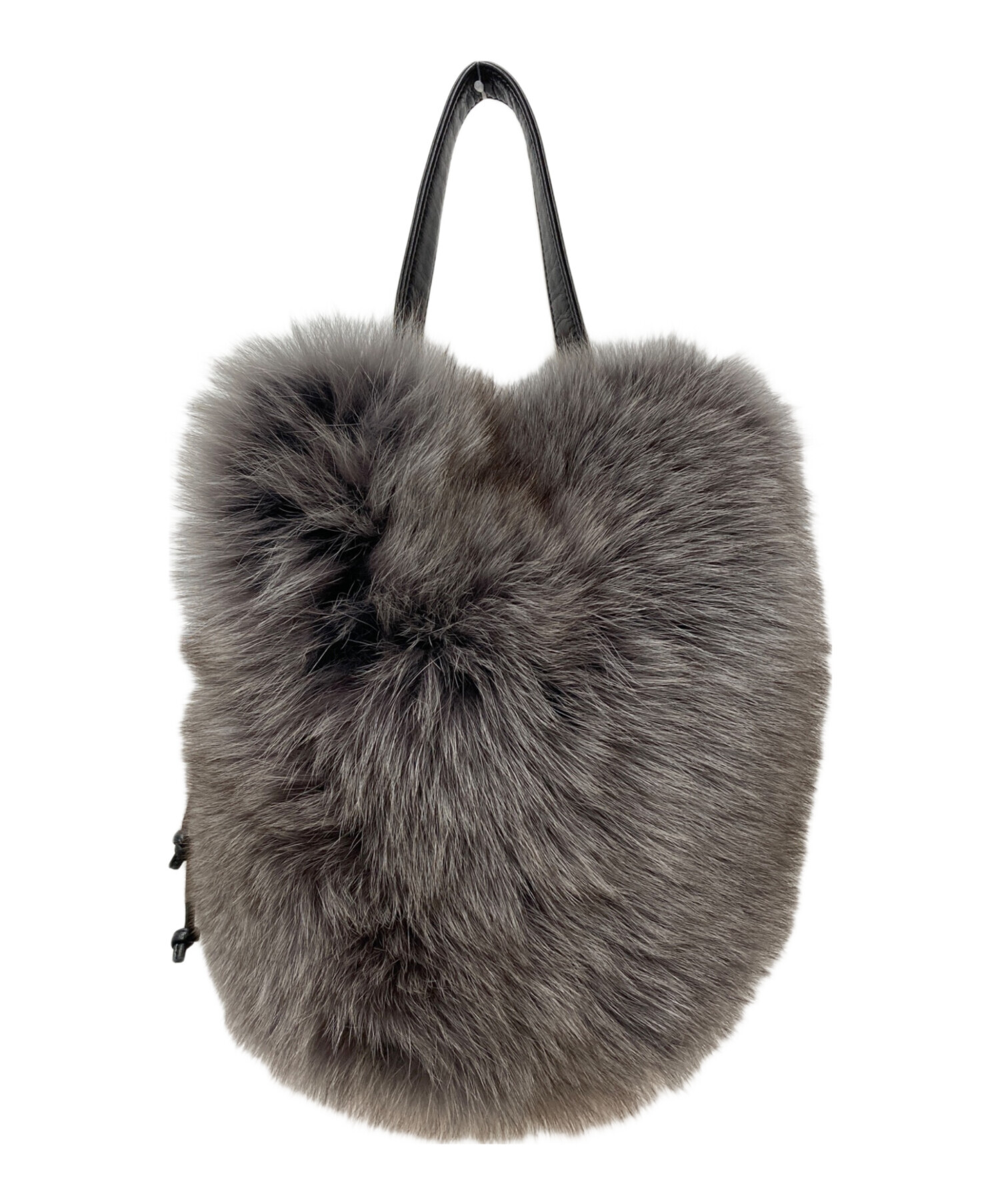 ラドロー　FOXファーバッグ　グレー　タグ付き　未使用品　LUDLOW GRAY 中古・古着通販】LUDLOW (ラドロー) フォックスファーバッグ｜ブランド