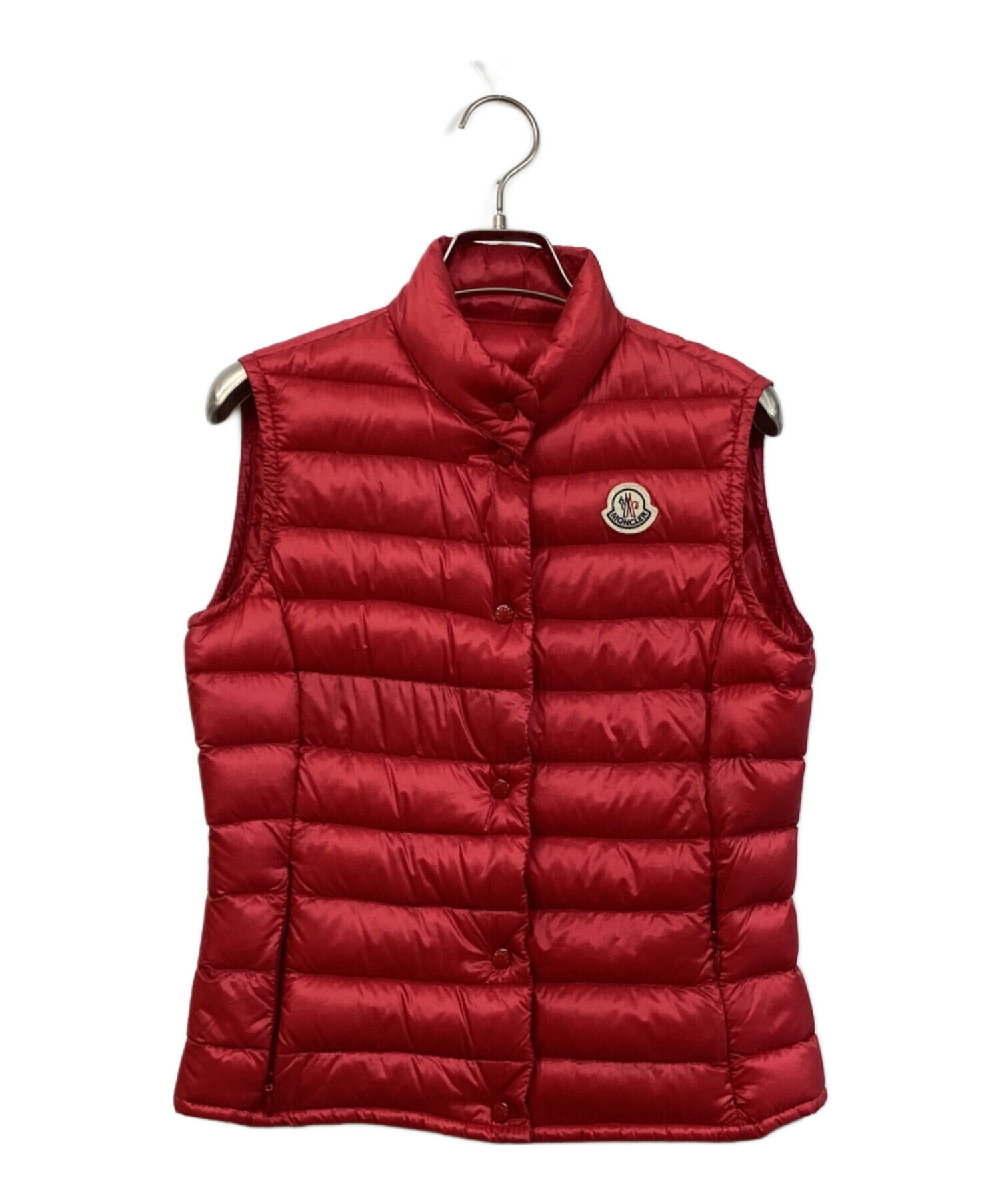 Moncler 赤 ダウンベストレディース 中古・古着通販】MONCLER (モンクレール) ダウンベスト レッド