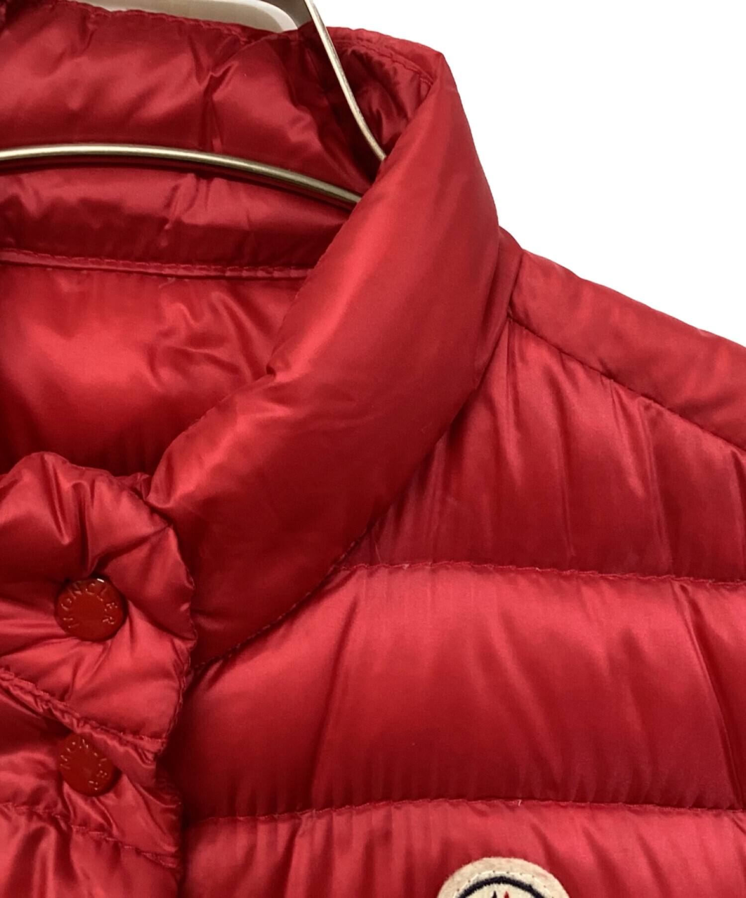 中古・古着通販】MONCLER (モンクレール) ダウンベスト レッド