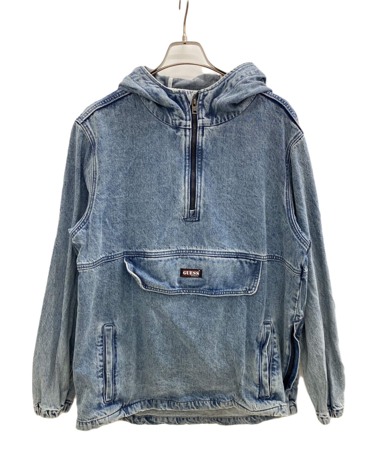 中古・古着通販】GUESS (ゲス) デニムアノラックパーカー インディゴ