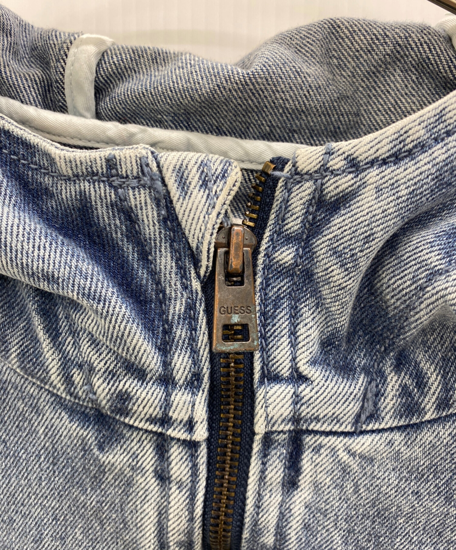 中古・古着通販】GUESS (ゲス) デニムアノラックパーカー インディゴ