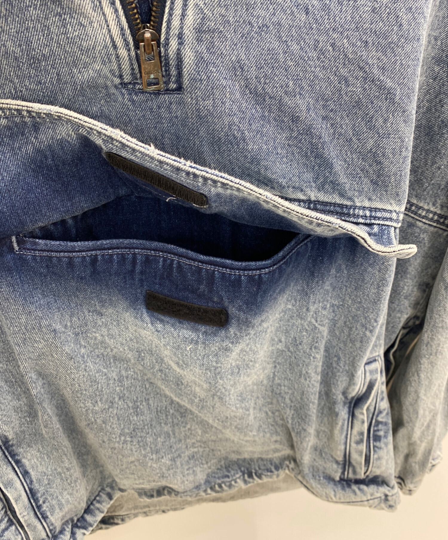 中古・古着通販】GUESS (ゲス) デニムアノラックパーカー インディゴ