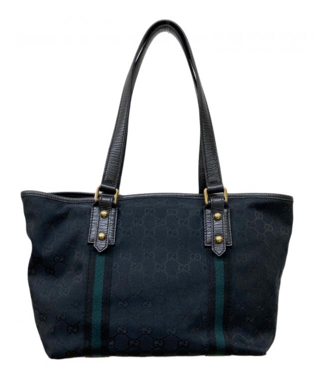 中古・古着通販】GUCCI (グッチ) GGキャンバスシェリーライントート 