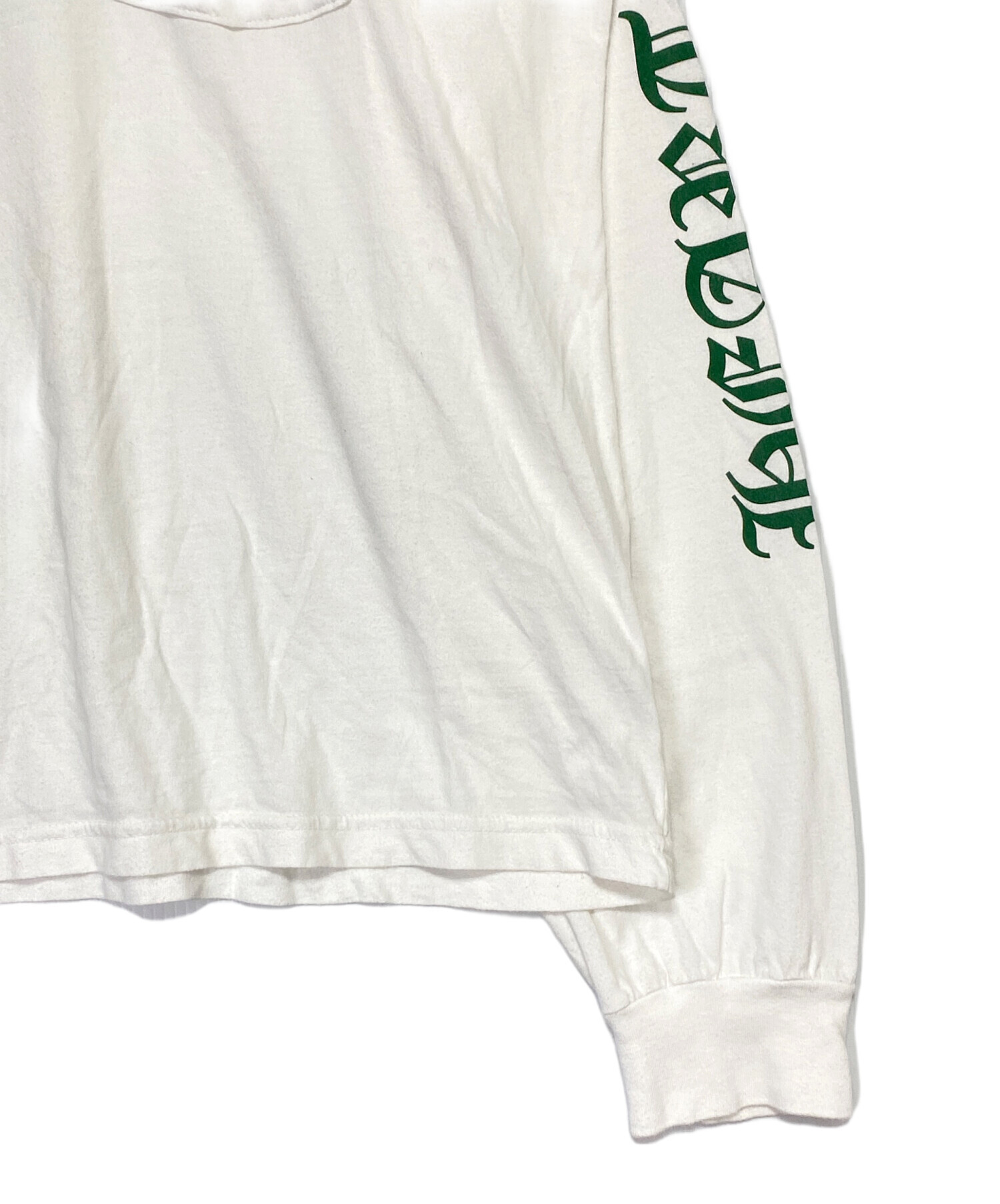 Chrome Hearts 長袖シャツ ホワイト/ライムグリーン　S 中古・古着通販】CHROME HEARTS (クロムハーツ) グリーンセメタリー