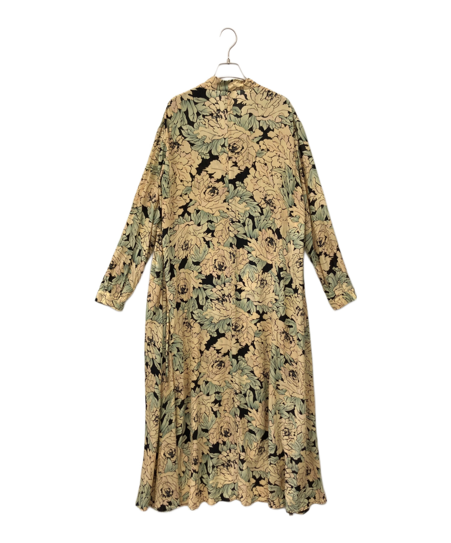 中古・古着通販】RAEY (レイ) シルクカシュクールワンピース イエロー