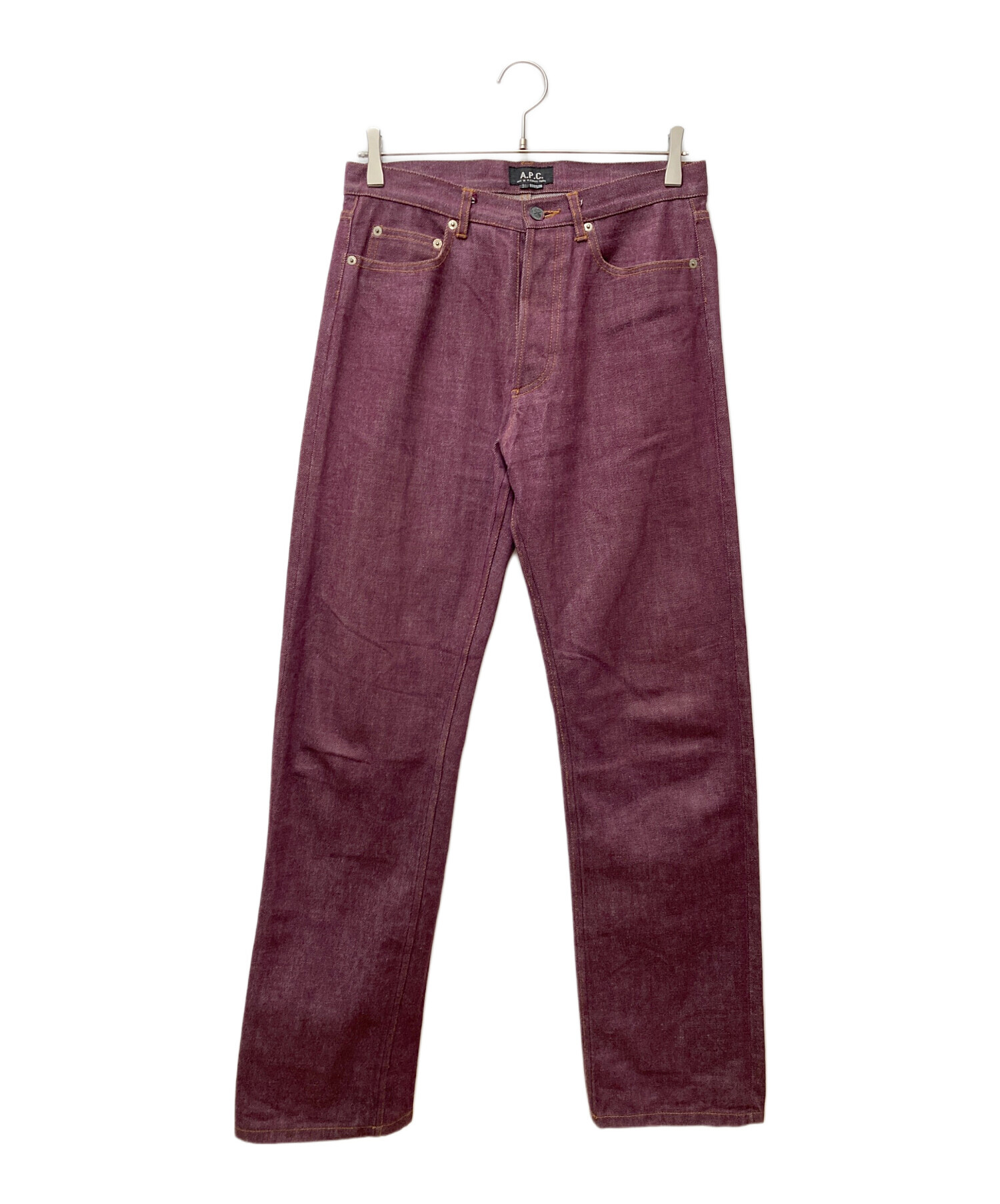 中古・古着通販】A.P.C. (アーペーセー) デニムパンツ ボルドー サイズ 